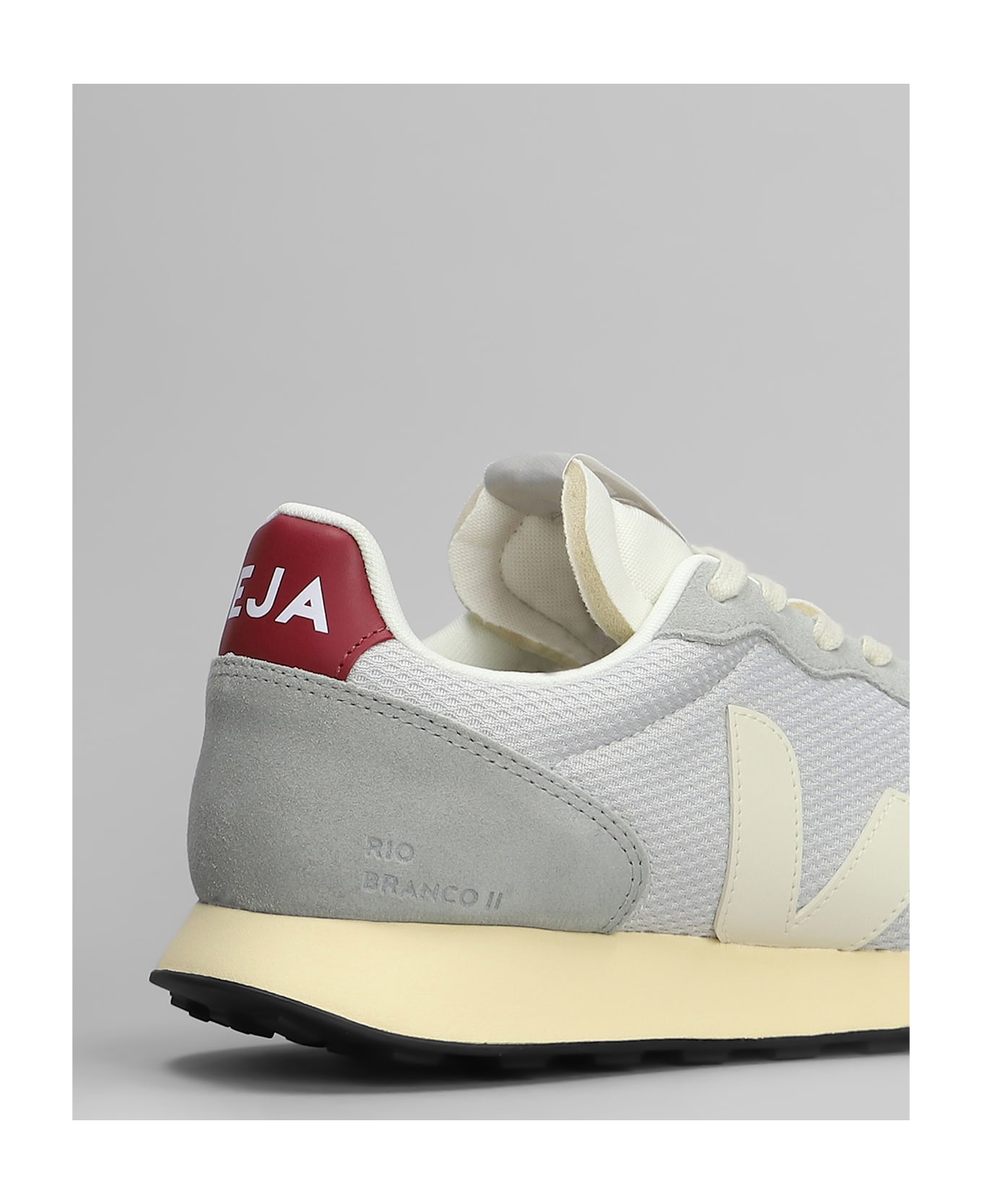 Veja Rio Branco Ii Sneakers In Grey Suede And Fabric - grey