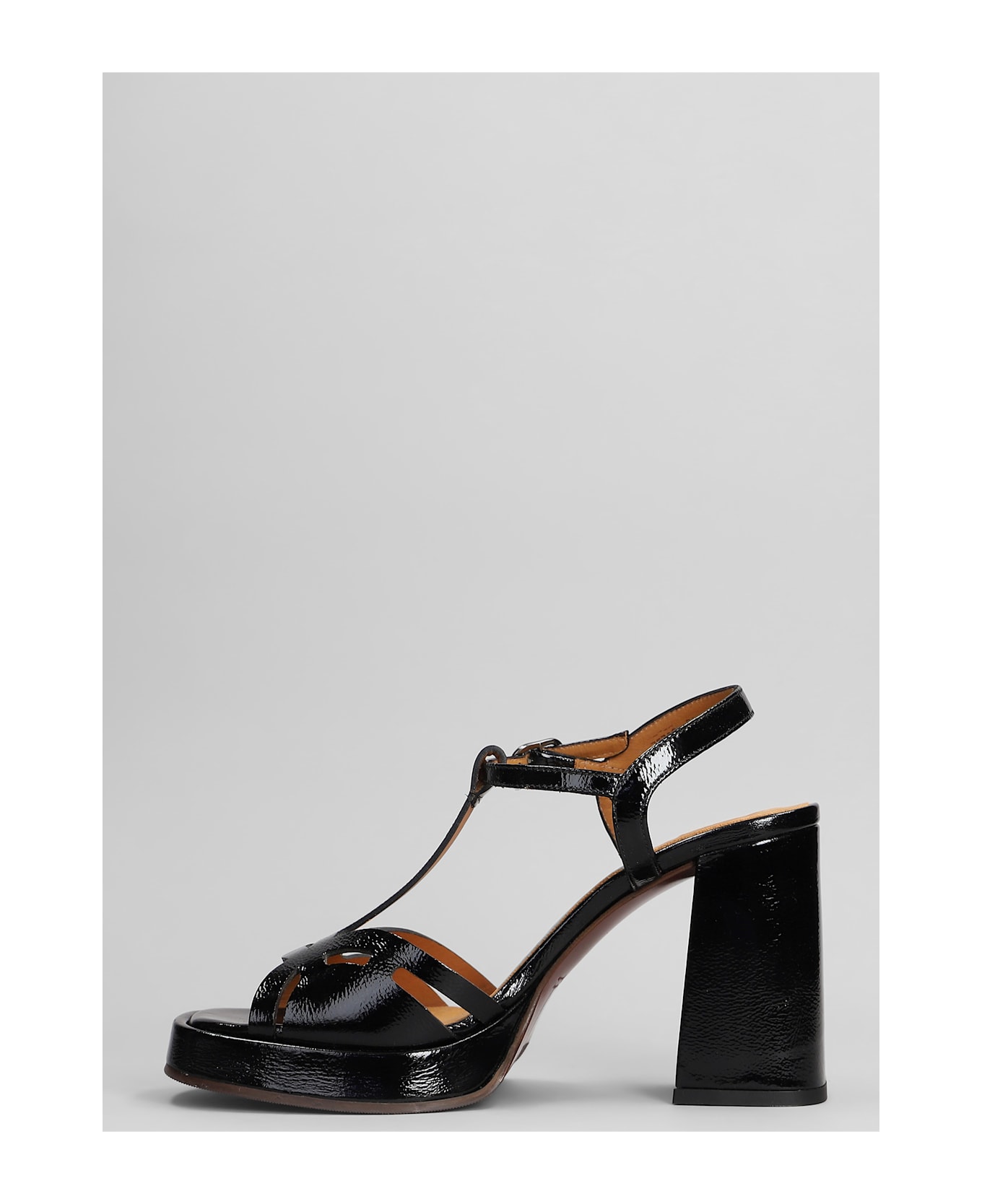 Chie Mihara Zinto 46 Sandals In Black Leather - black