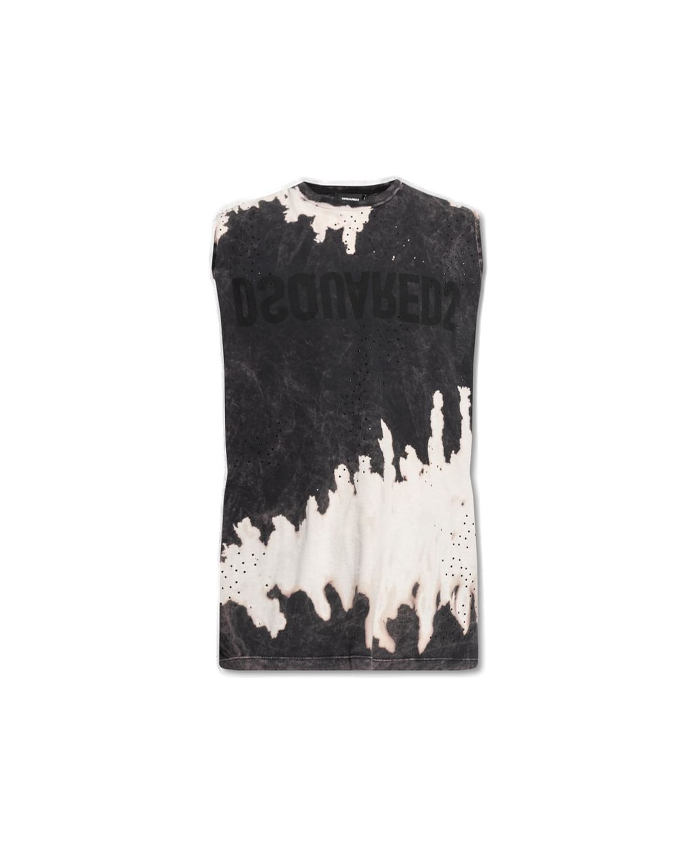 Dsquared2 Tie-dyed Sleeveless T-shirt