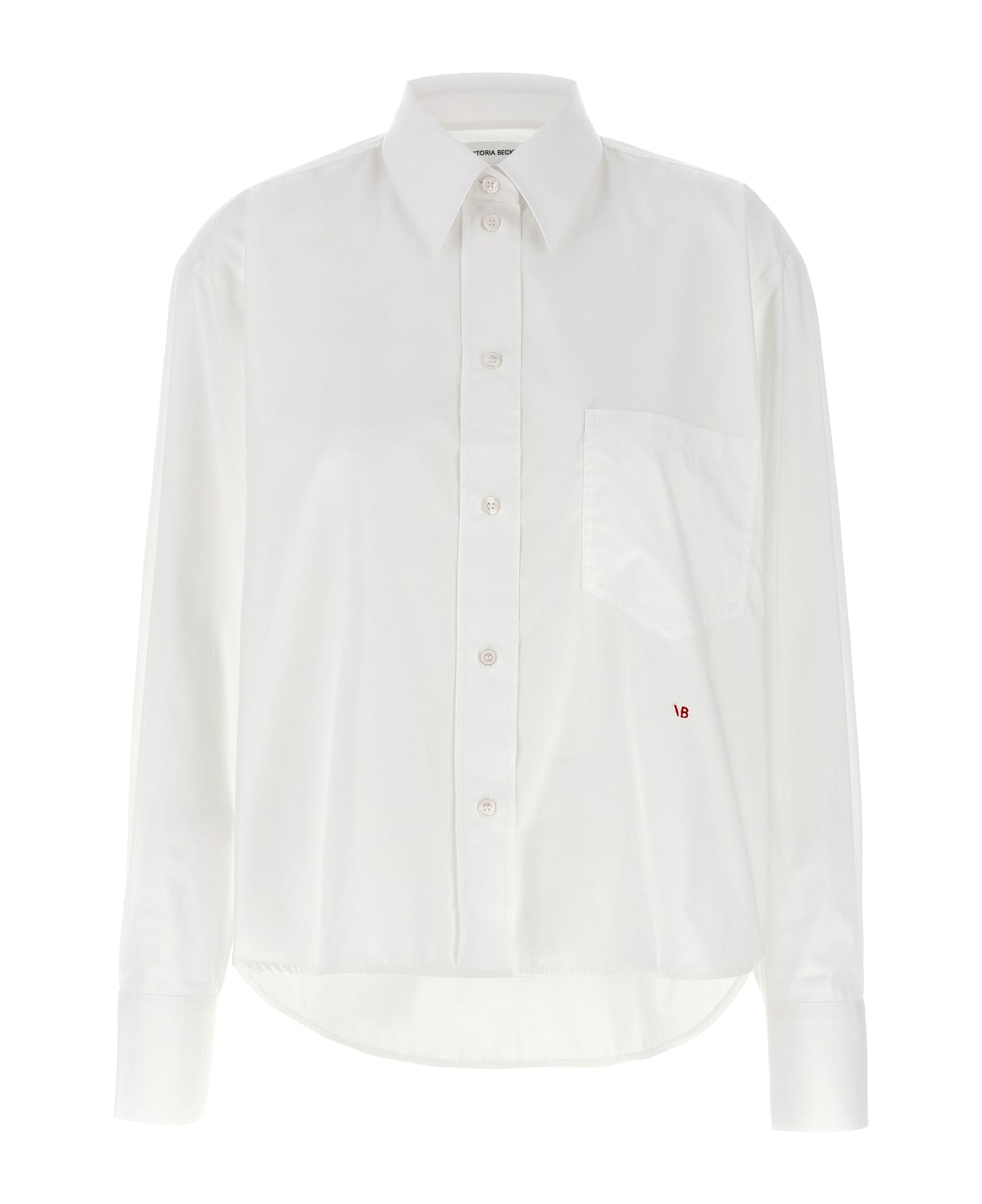 Victoria Beckham 
cropped
 Shirt - White