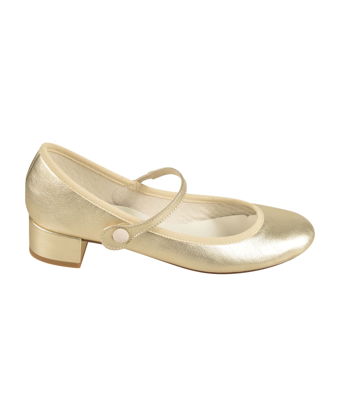 Repetto Ankle Ballerinas - Gold