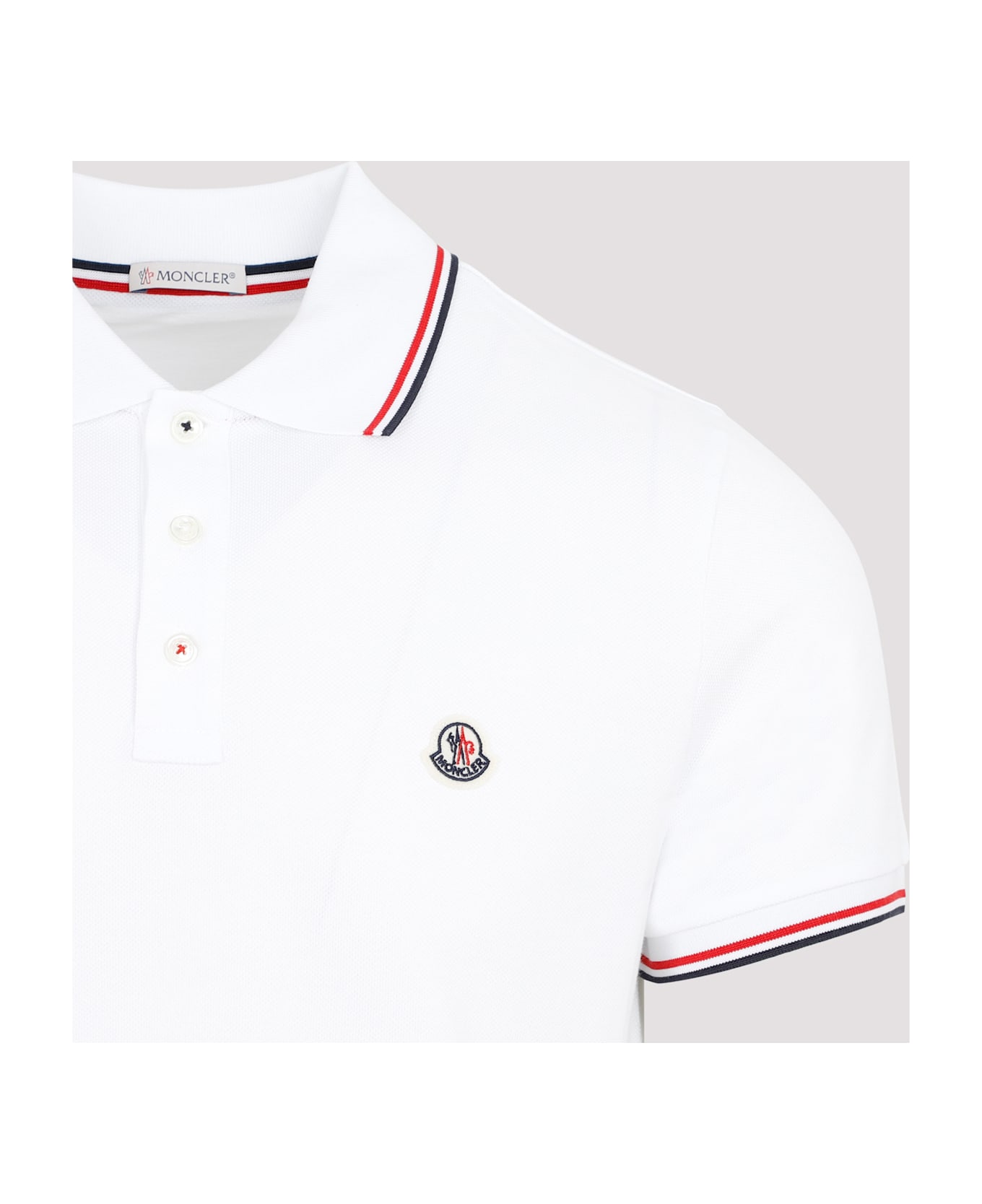 Moncler Ss Polo T-shirt - White