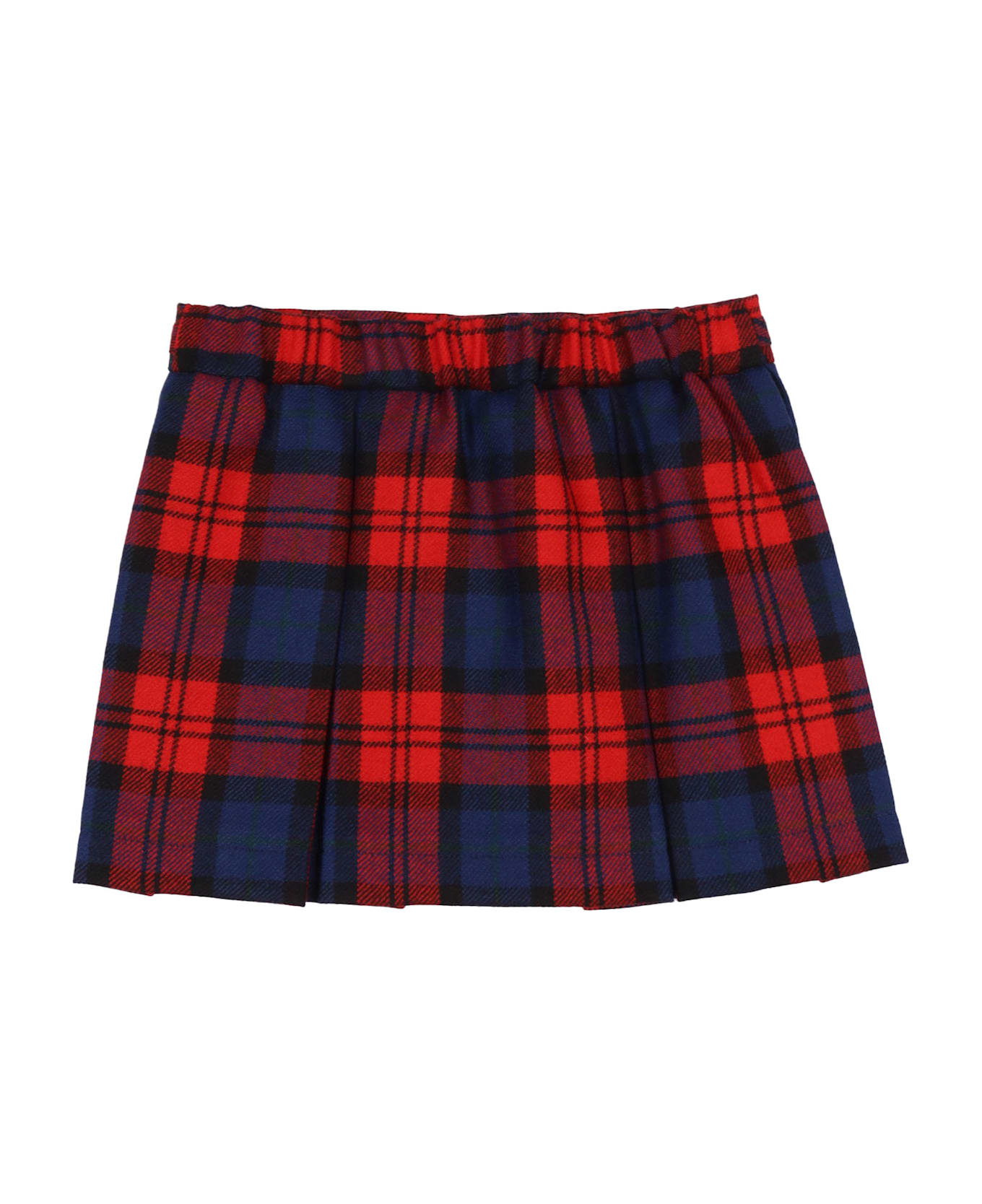Fendi Tartan Skirt - RED