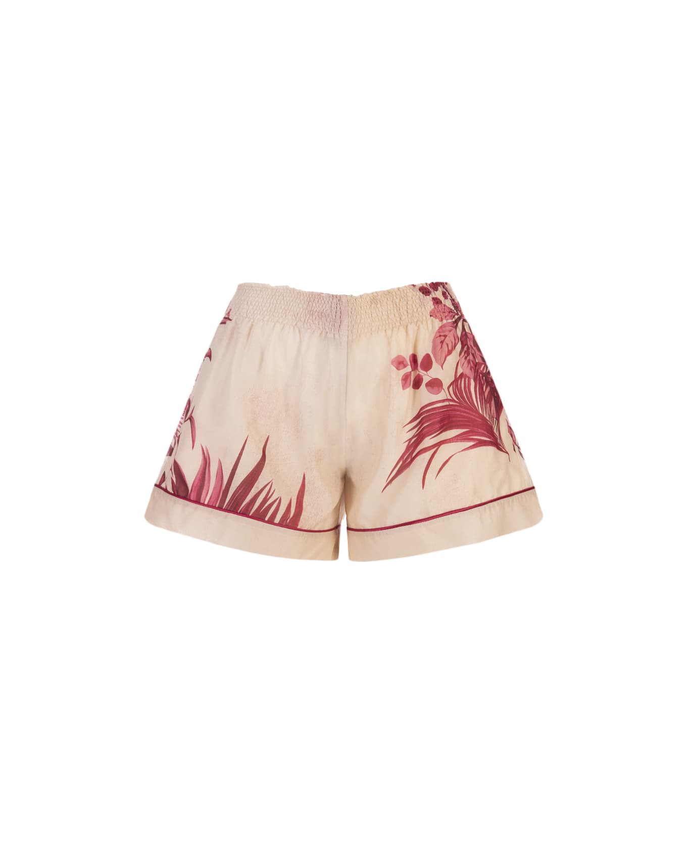 For Restless Sleepers Pink Palms Toante Shorts - Pink