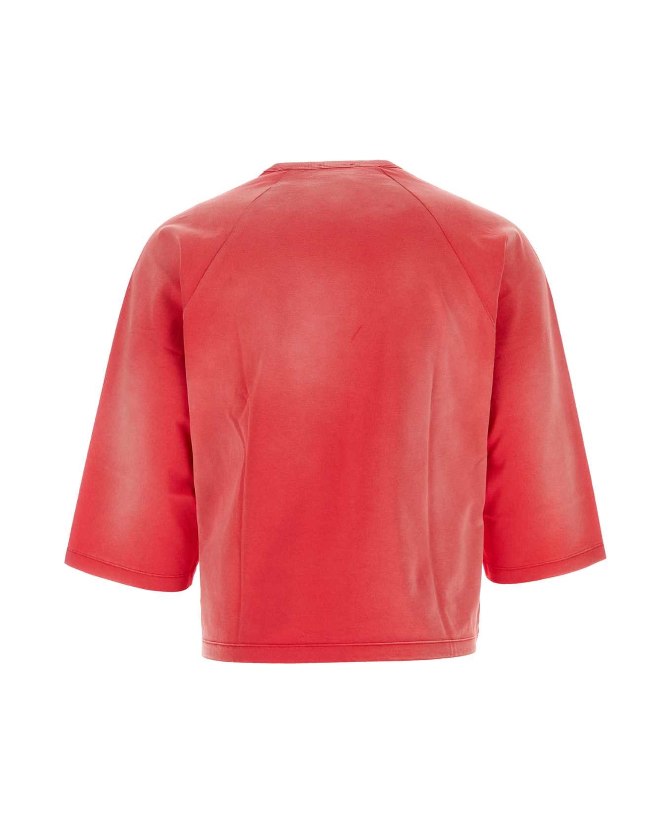 Diesel Red Cotton T-shirt - 41SA シャツ