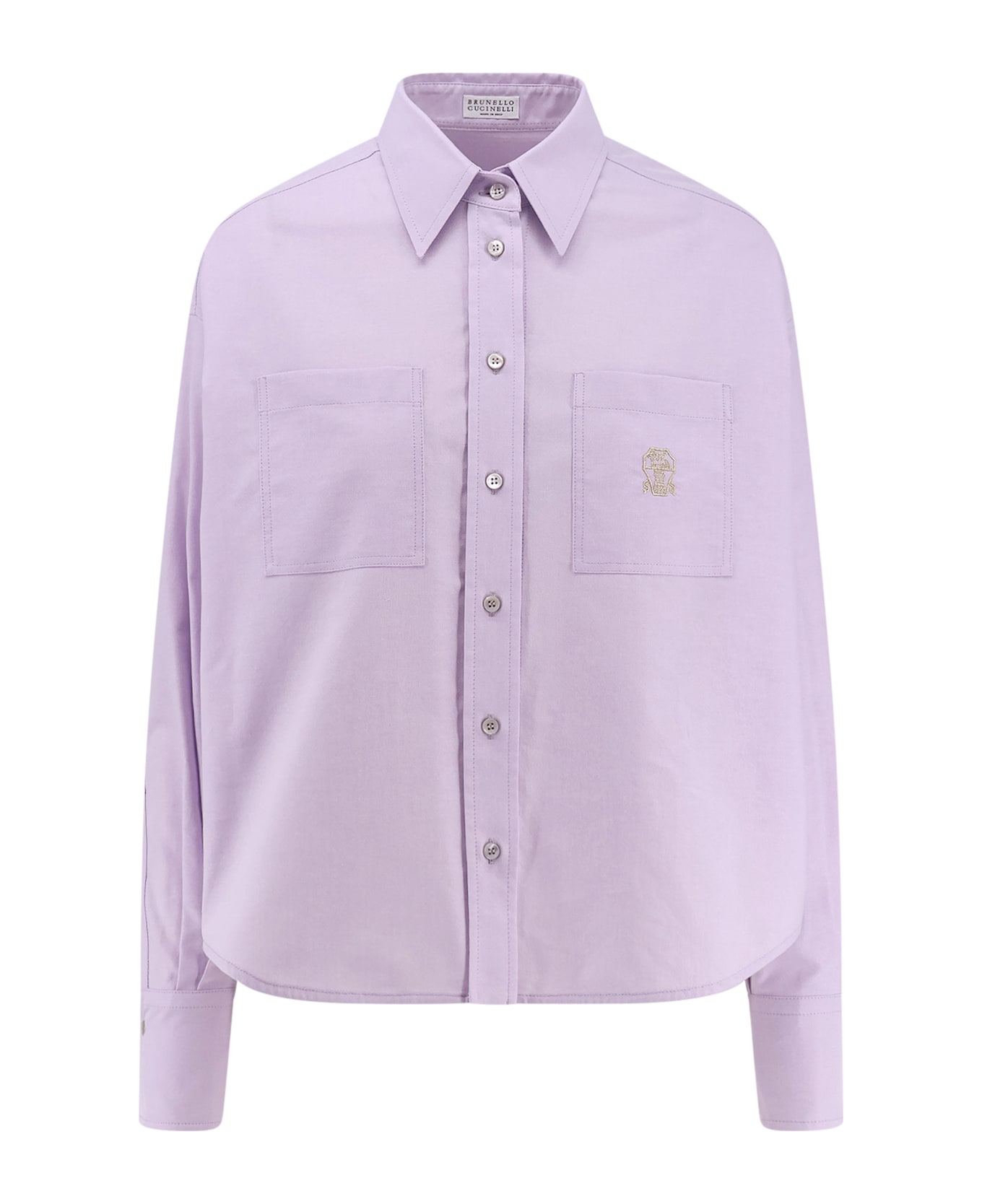 Brunello Cucinelli Lilac Cotton Shirt - Pink