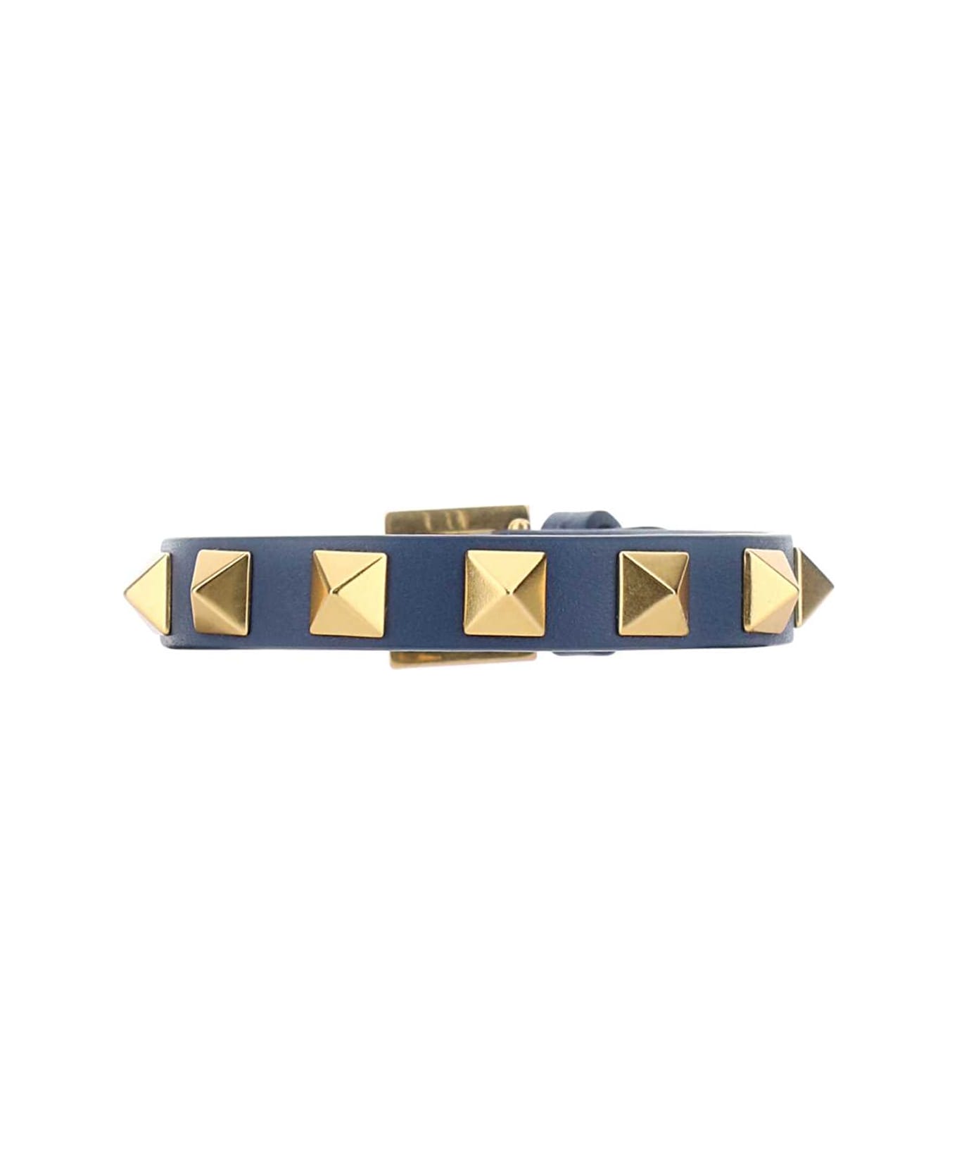 Valentino Garavani Air Force Blue Leather Rockstud Bracelet - 298 ブレスレット