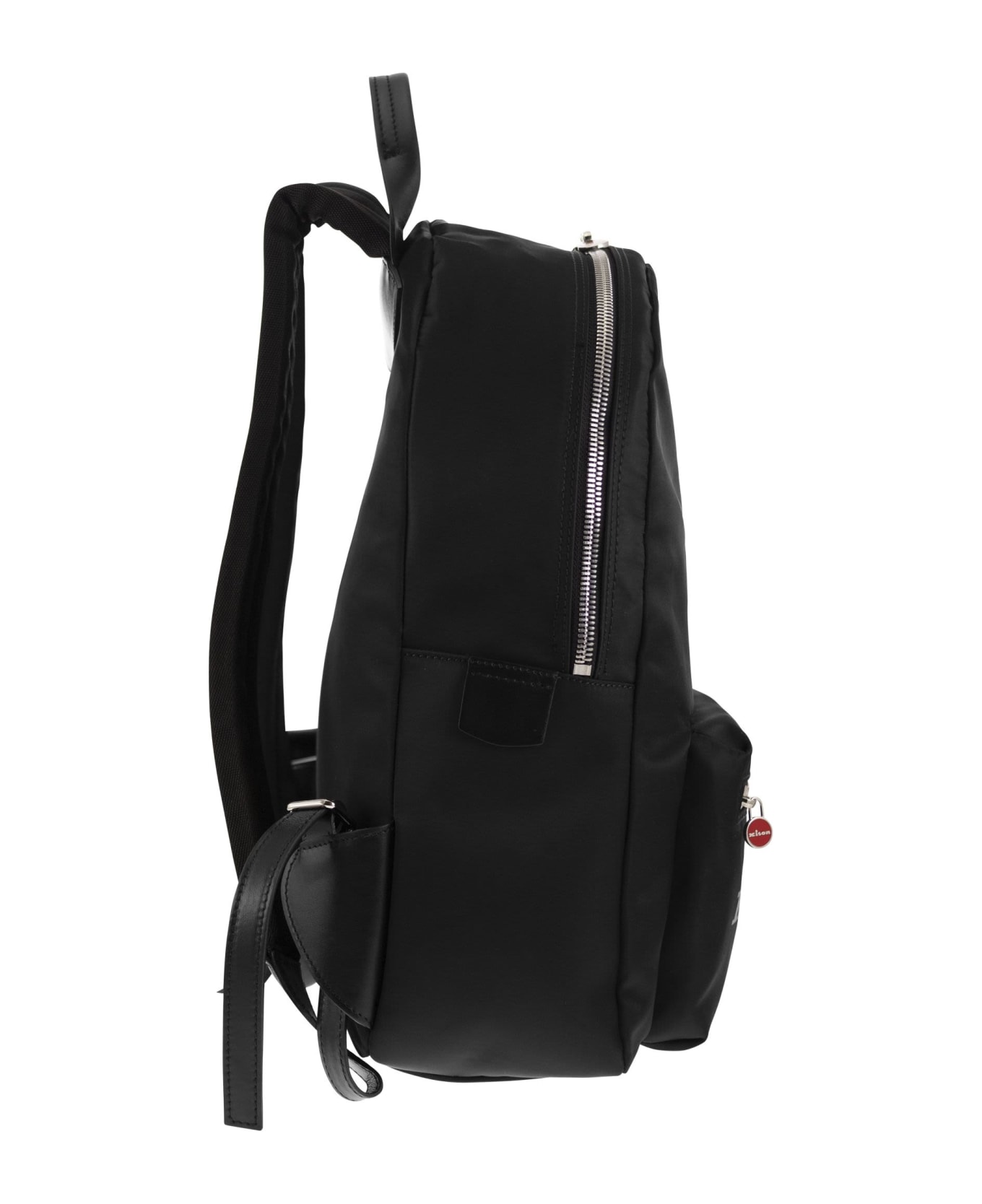 Kiton Backpack With Logo - Black