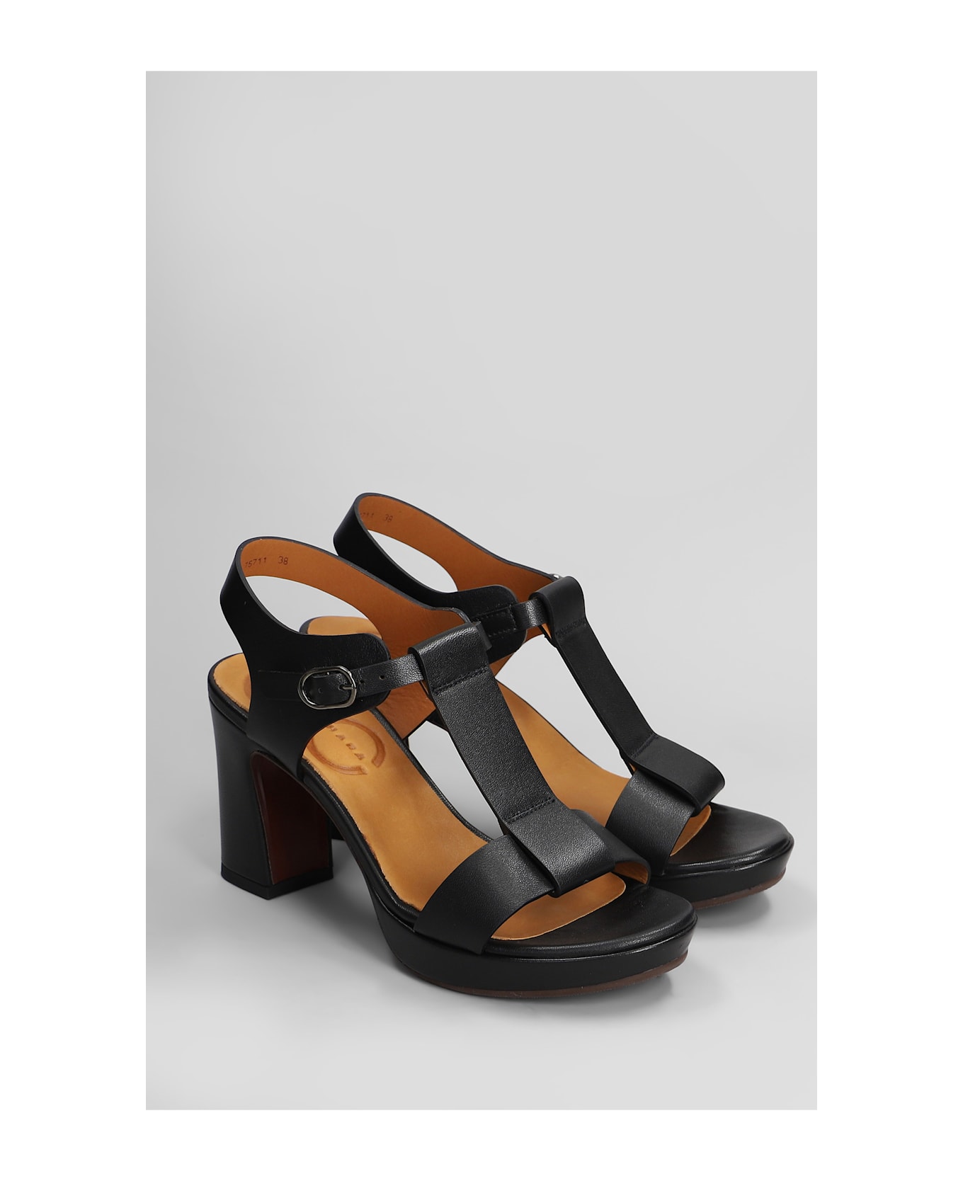 Chie Mihara Kimor-l Sandals In Black Leather - black