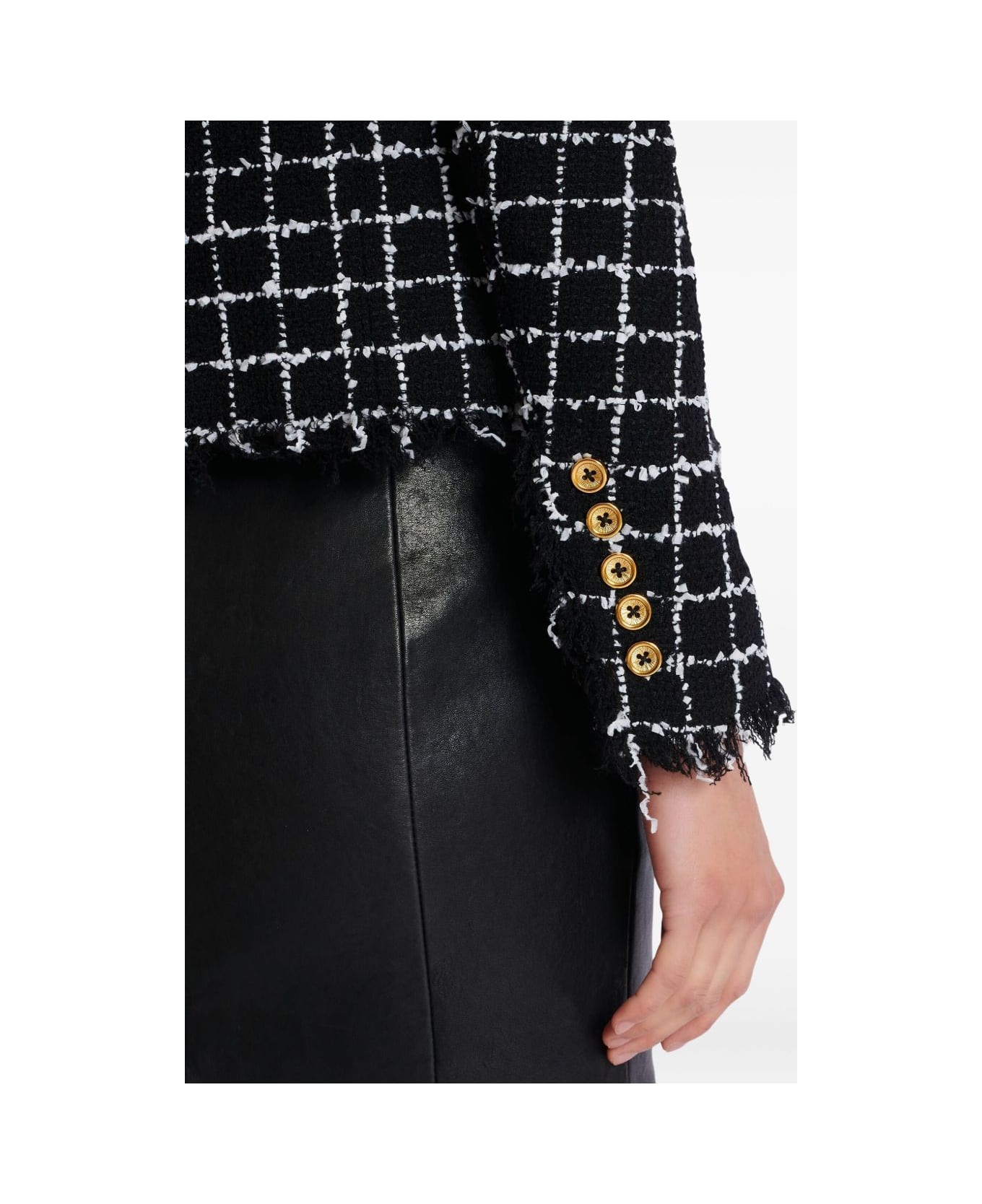 Balmain Tweed Jacket - Black