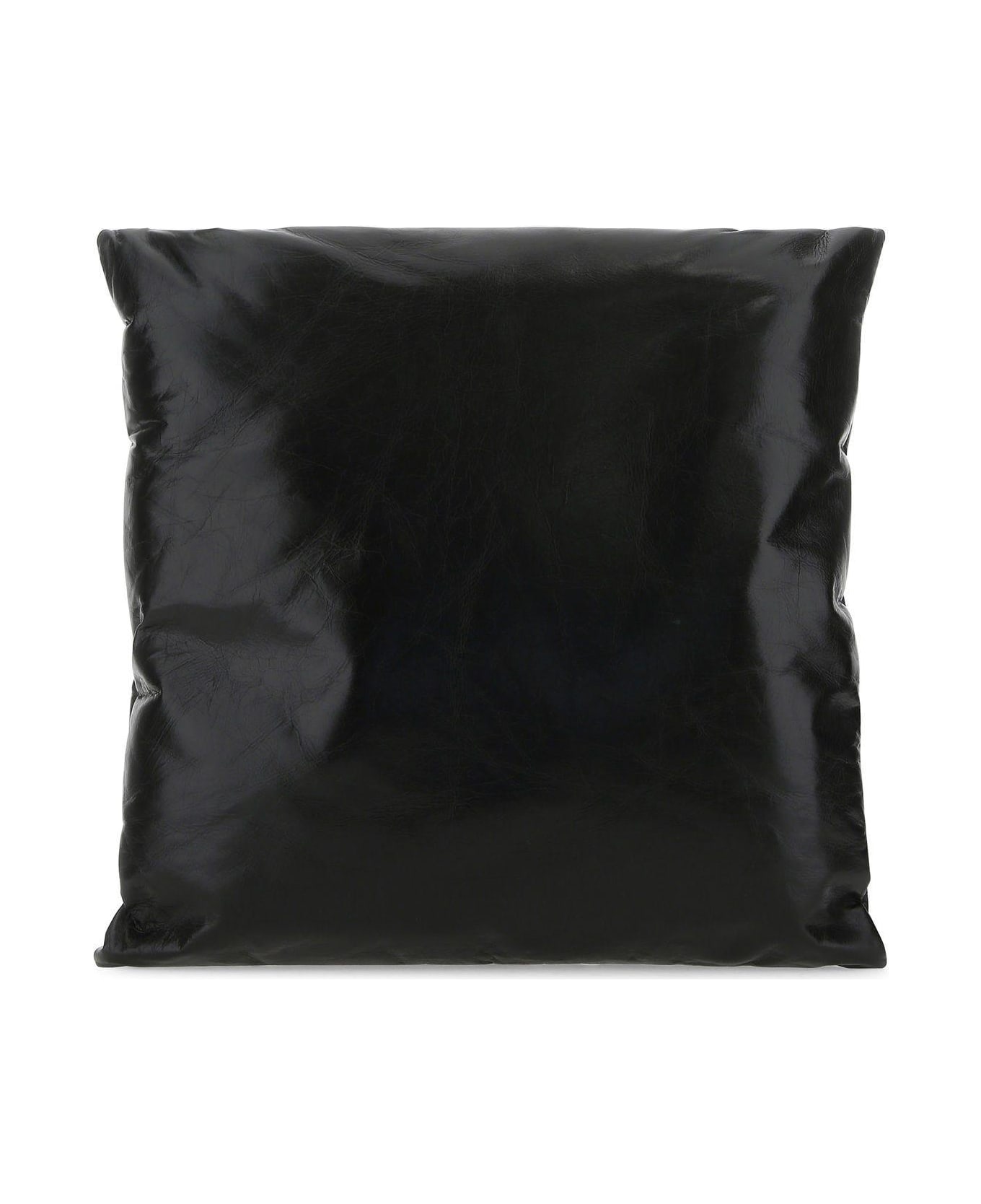 Bottega Veneta Black Leather Pillow Clutch - BLACK