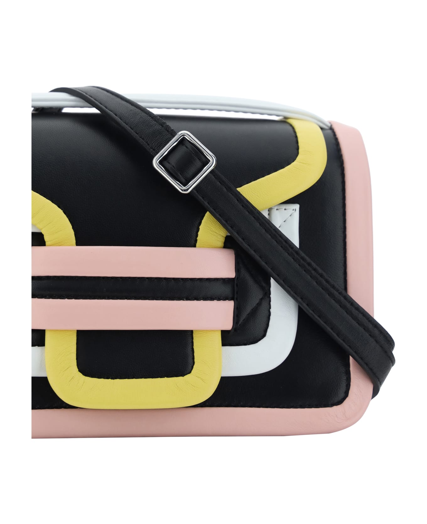 Pierre Hardy Alpha Handbag - Black/pink/yellow バッグ