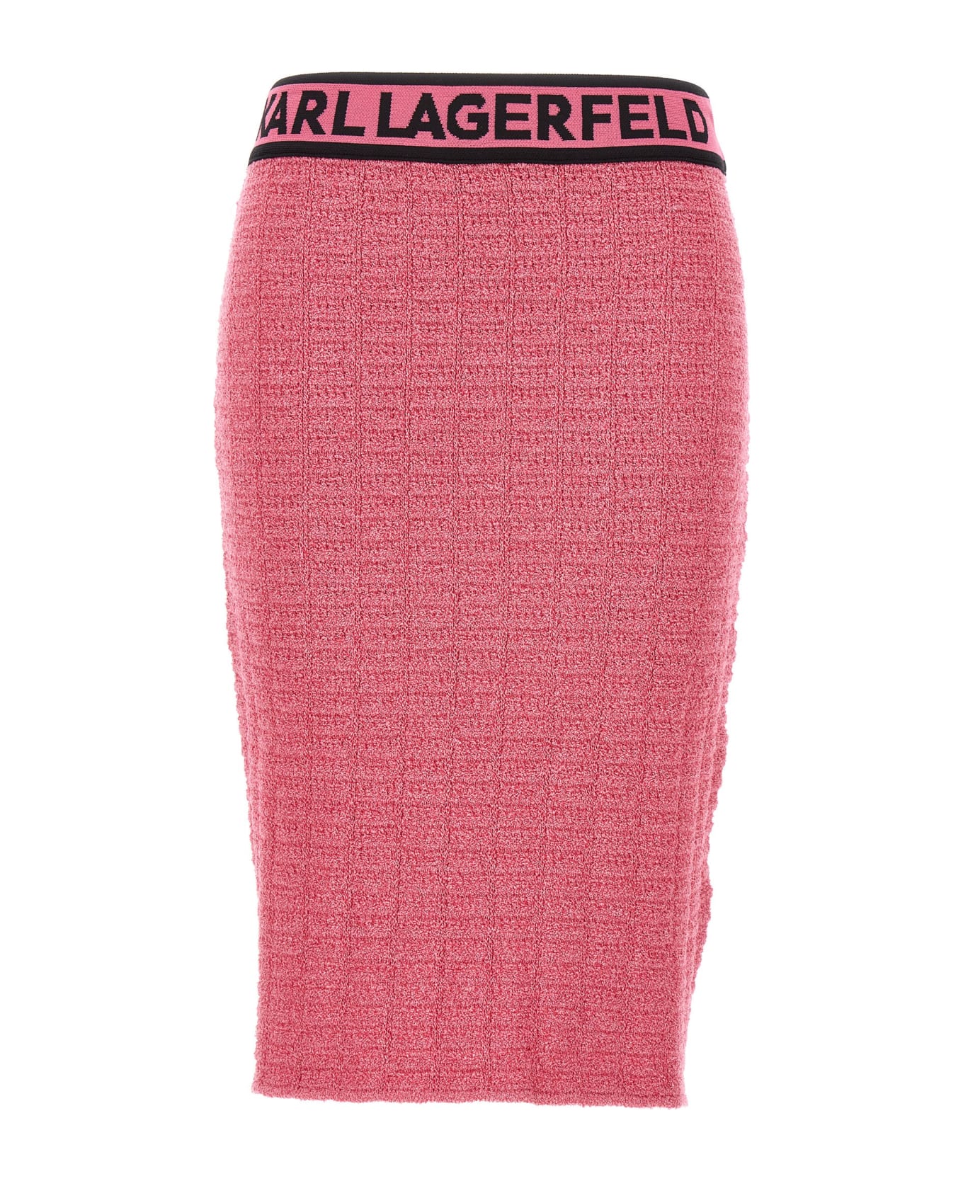 Karl Lagerfeld Logo Tape Skirt - Pink
