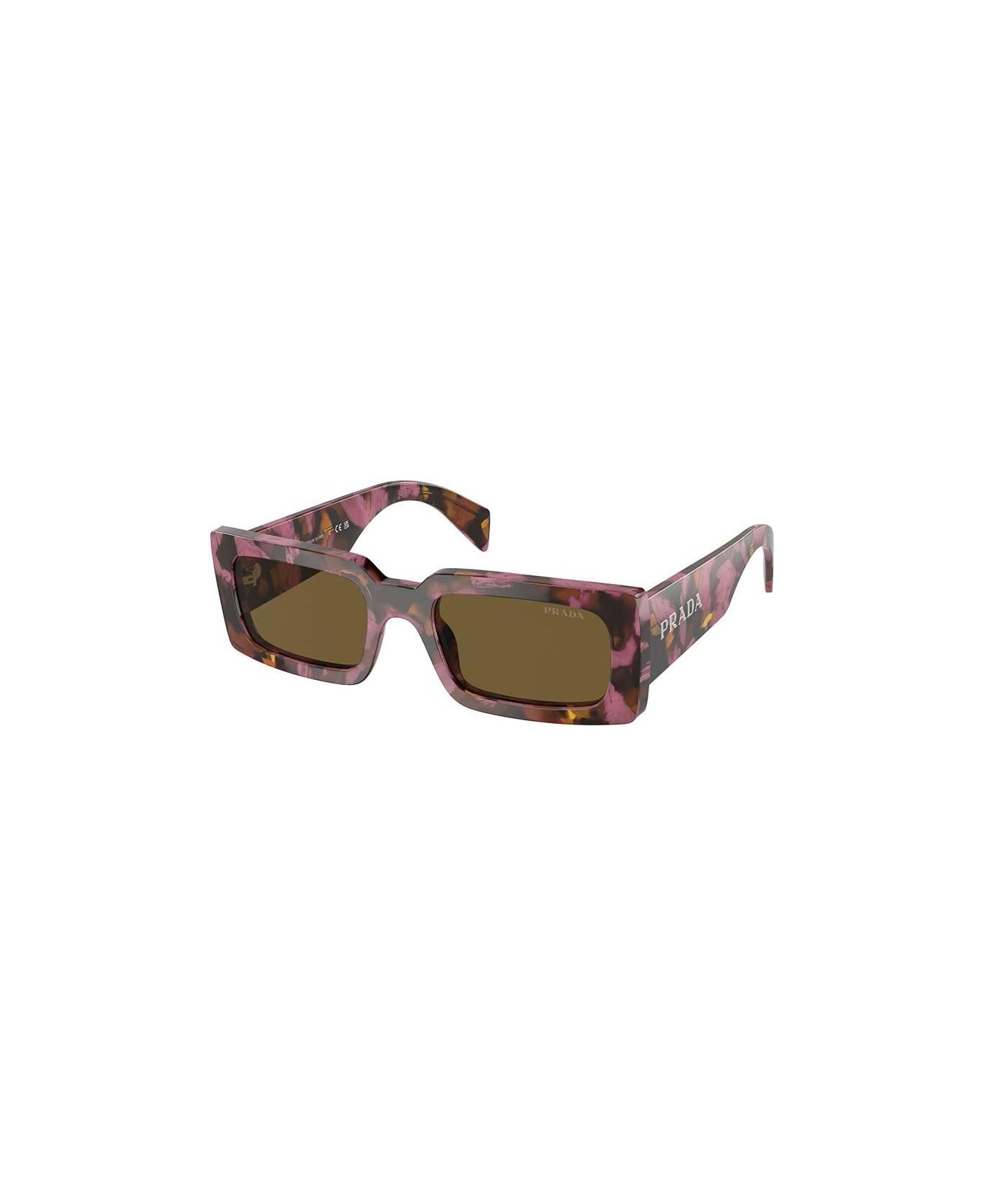 Prada Eyewear Marbled Rectangular Frame Sunglasses - 18N01T サングラス