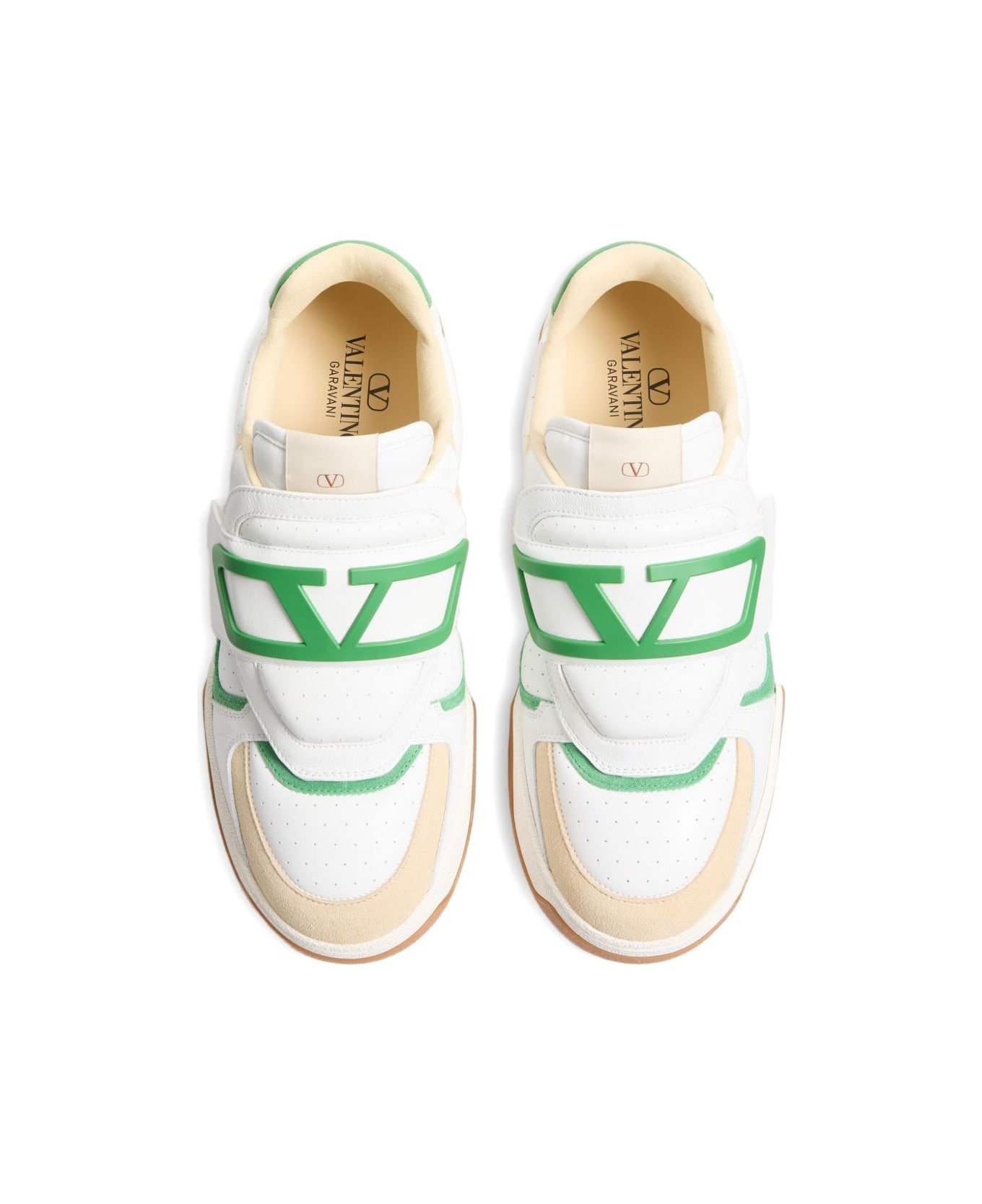 Valentino Garavani Joie De Joeur Leather Sneakers - White