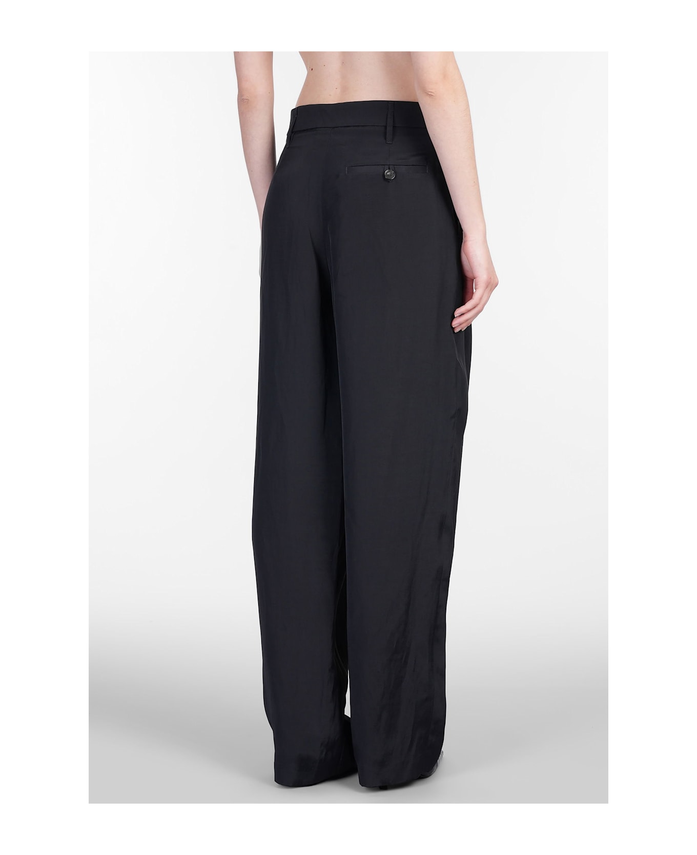 Stella McCartney Pants In Black Viscose - black