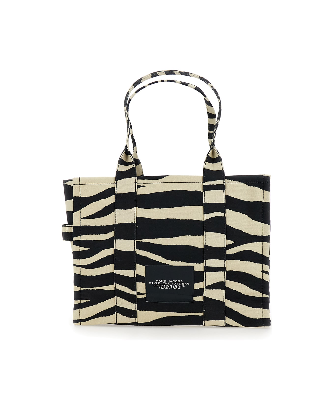 Marc Jacobs The Zebra Canvas Large Tote Bag - ZEBRA