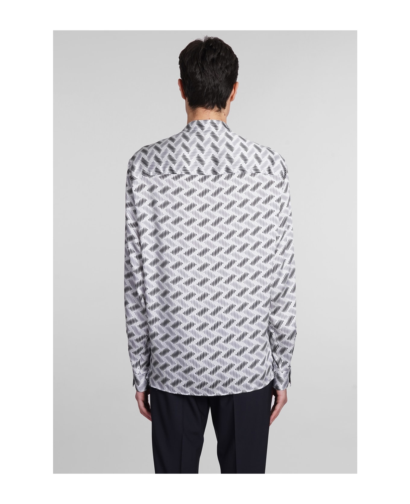 Emporio Armani Shirt In Grey Polyester - grey シャツ