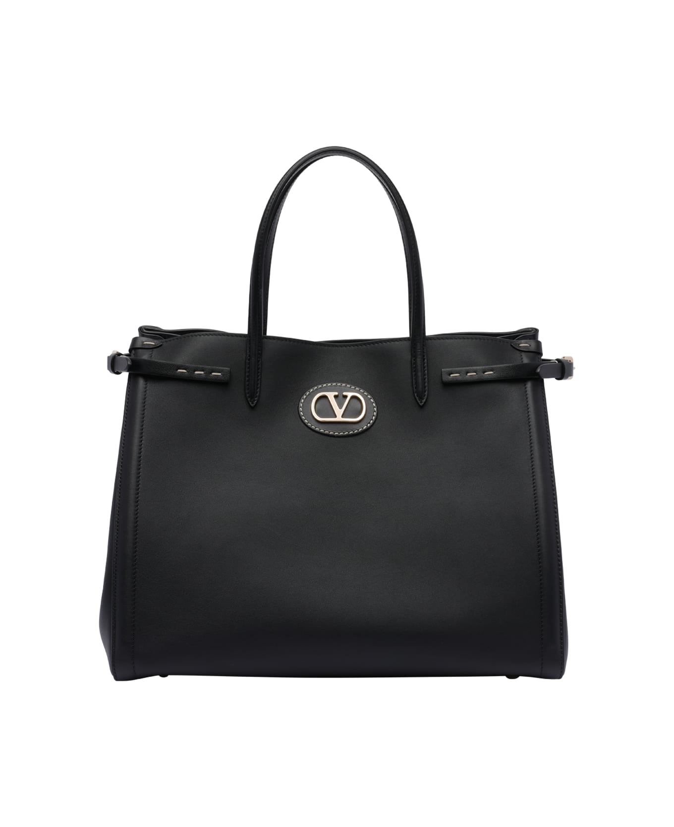 Valentino Garavani Medium Antibes Shopping Bag - Black