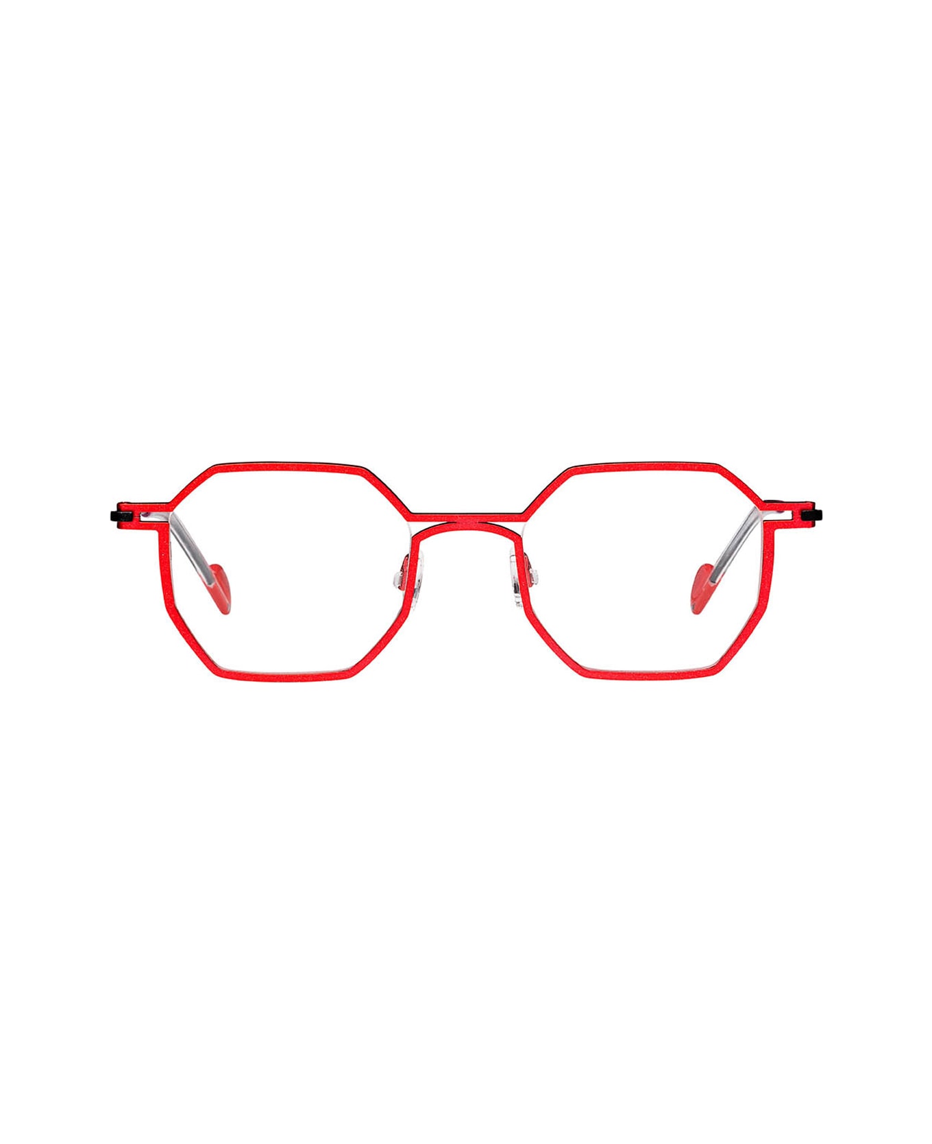 Matttew Cobalt 1556 Rosso Nero Glasses - Rosso