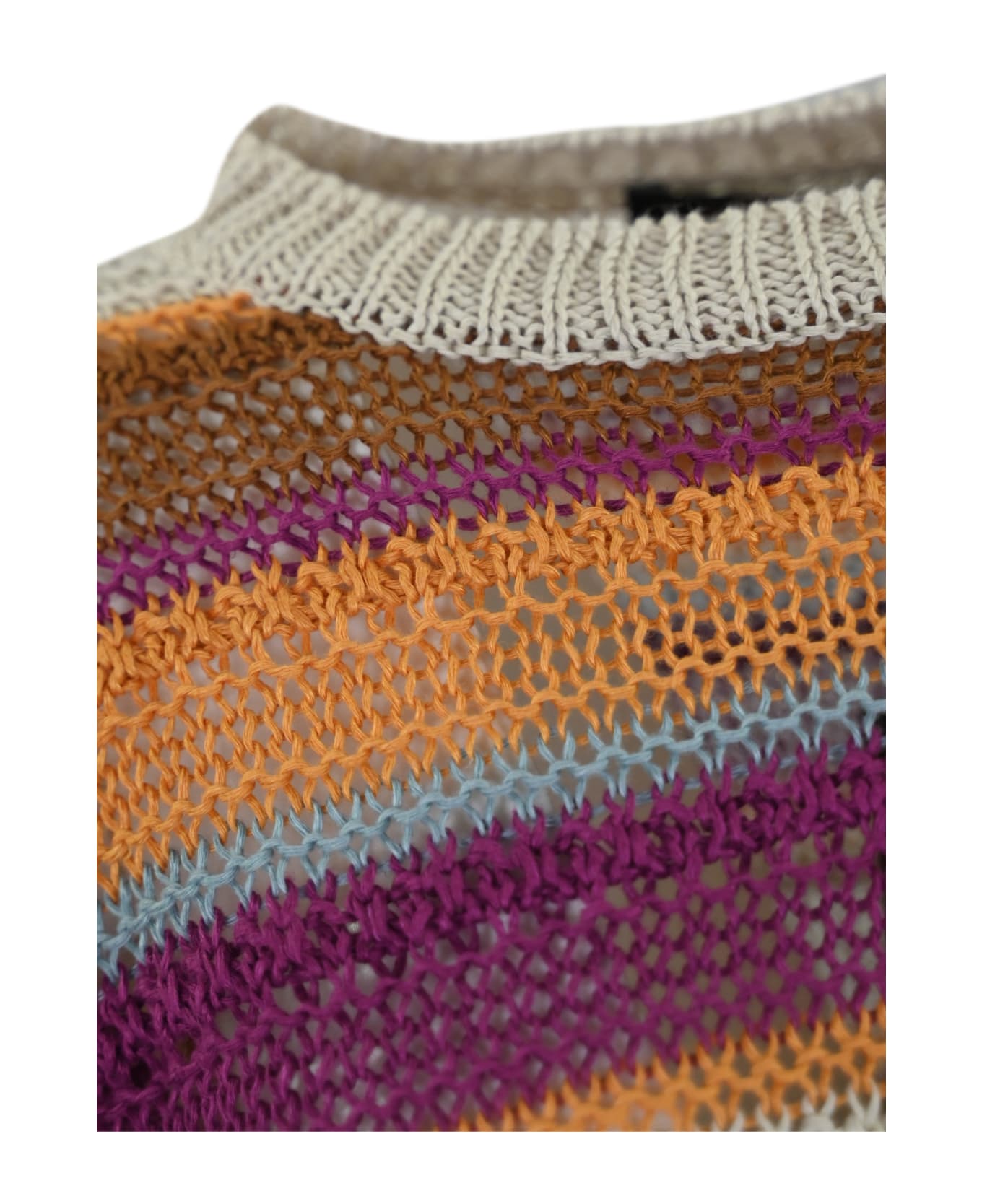 Weekend Max Mara 'acceso' Linen Sweater - Multicolor