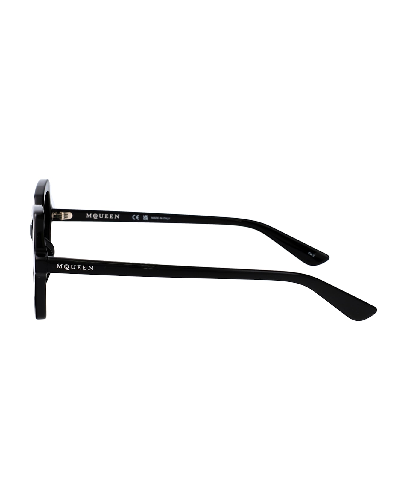 Alexander McQueen Eyewear Am0537s Sunglasses - BLACK-BLACK-GREY