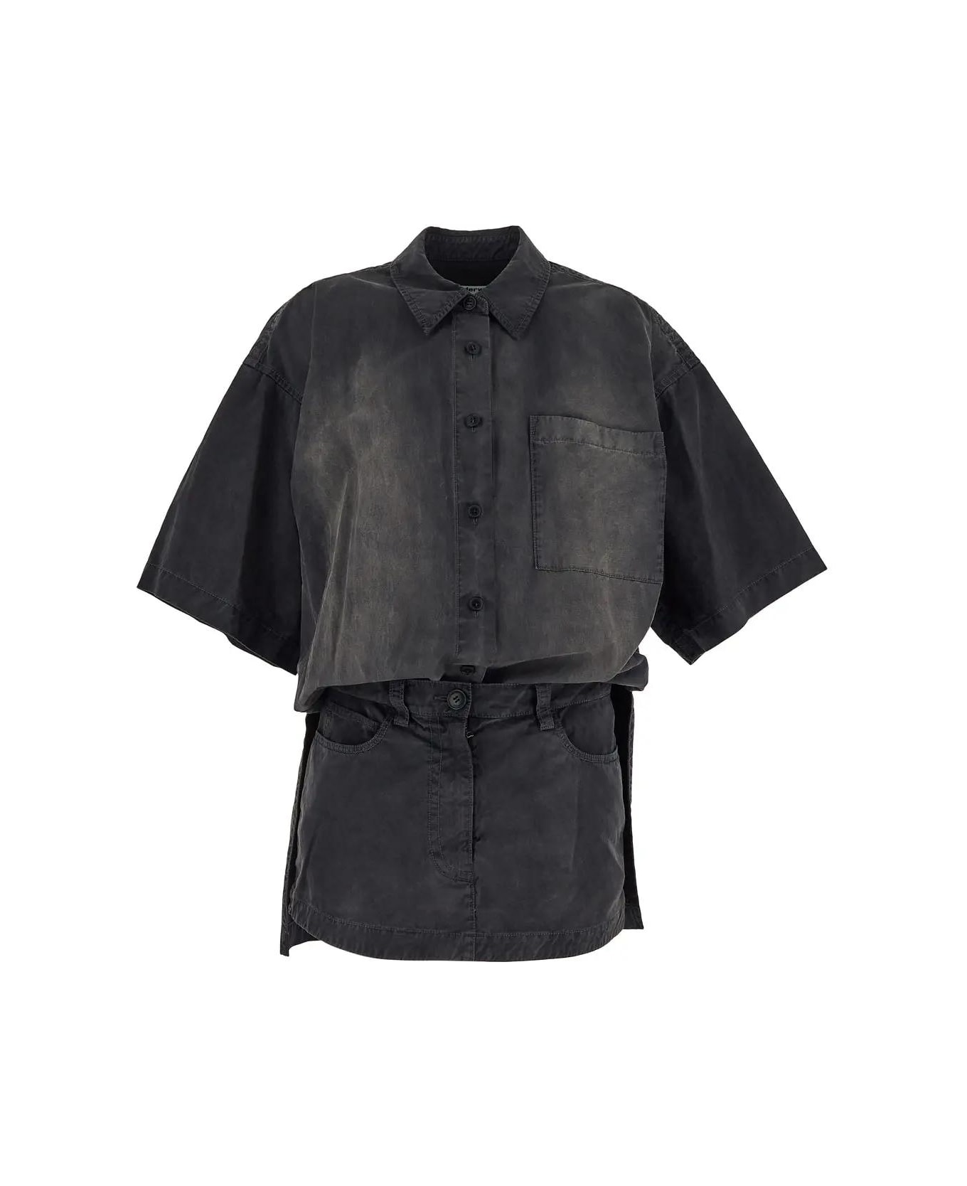 Alexander Wang Shirt Dress - A Washed Black Pearl シャツ