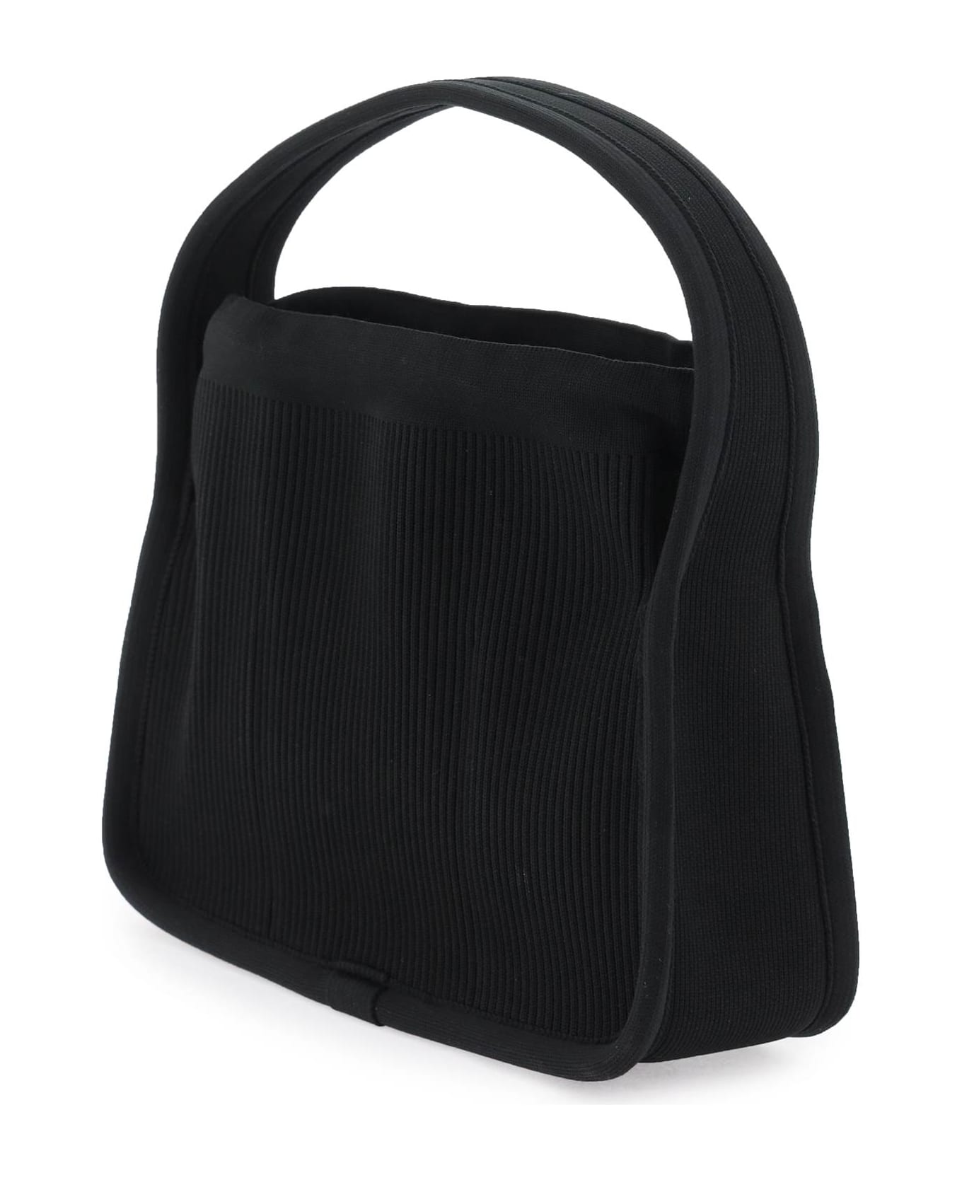 Alexander Wang Small Rib-knit Ryan Handbag - BLACK (Black)