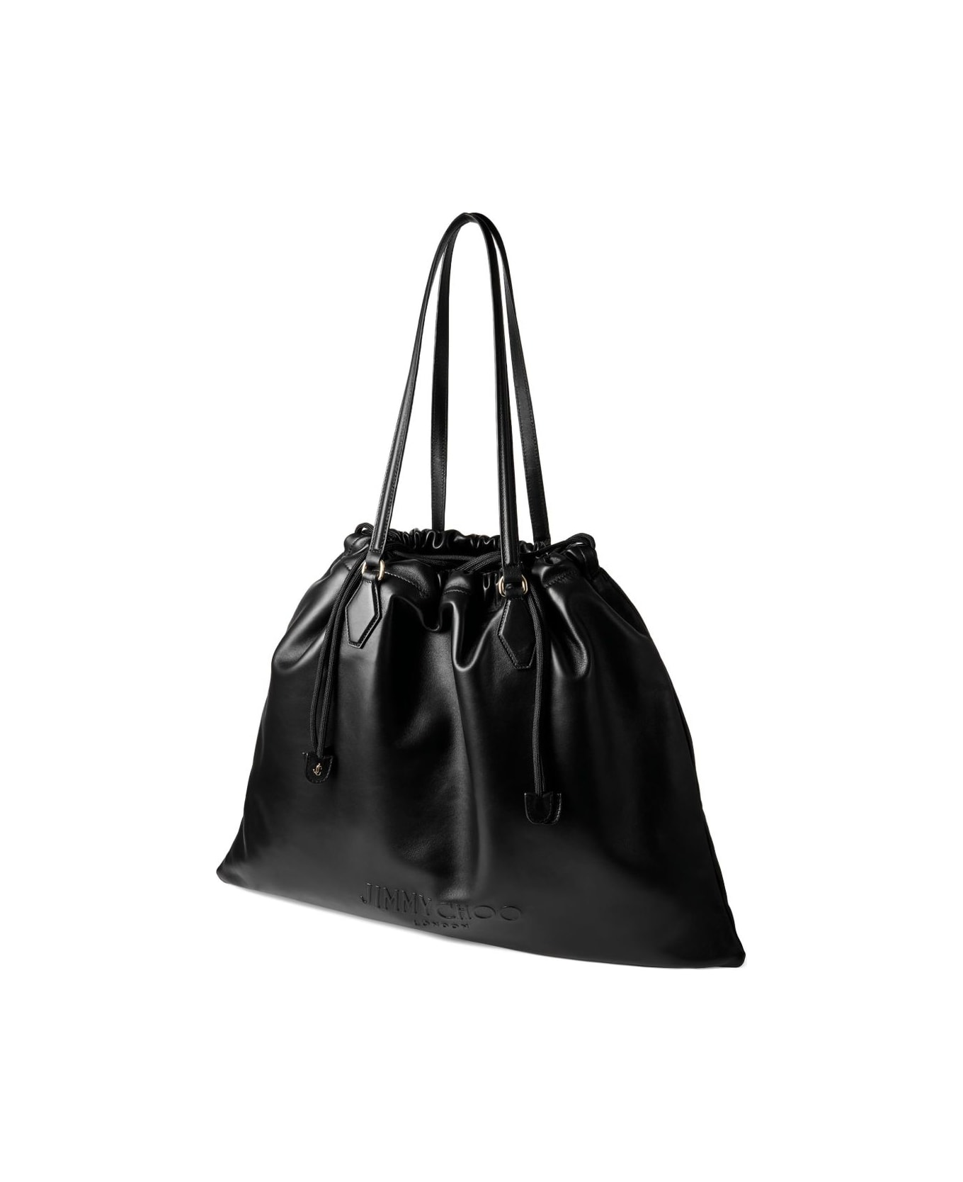 Jimmy Choo Large Drawstring Tote Bag - Black