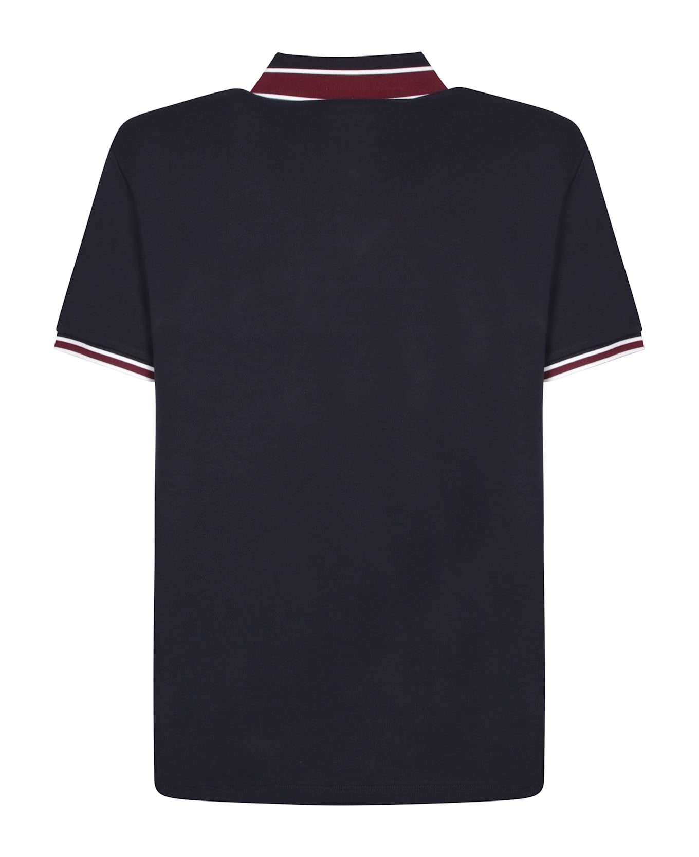 Moncler Logo Patch Polo Shirt - Dark Blue