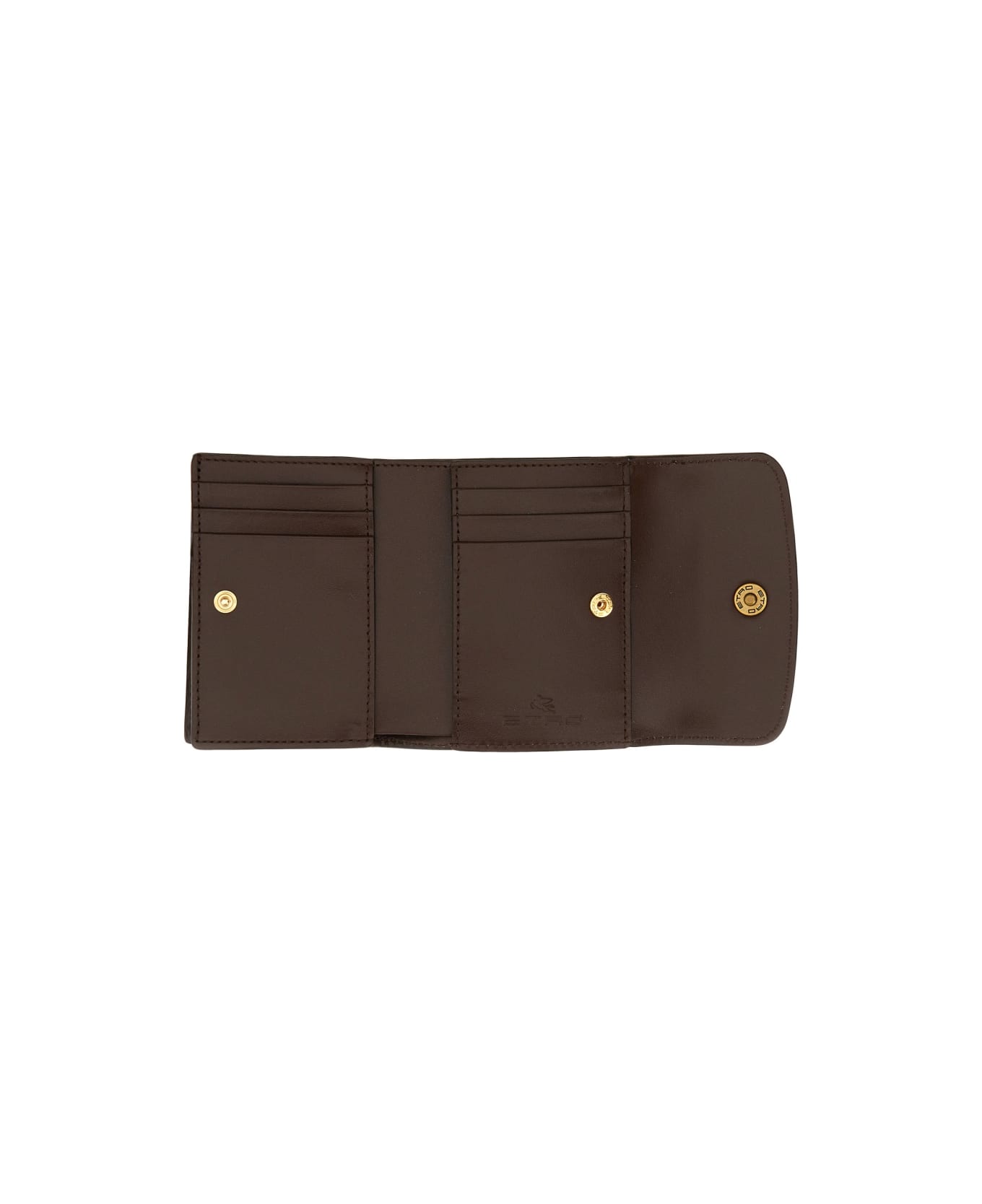 Etro Paisley Wallet - BROWN