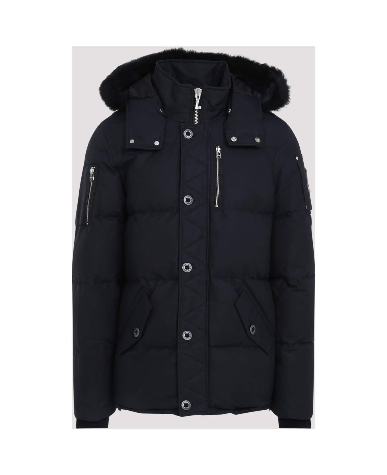 Moose Knuckles 3q Fur Jacket - Navy Blk