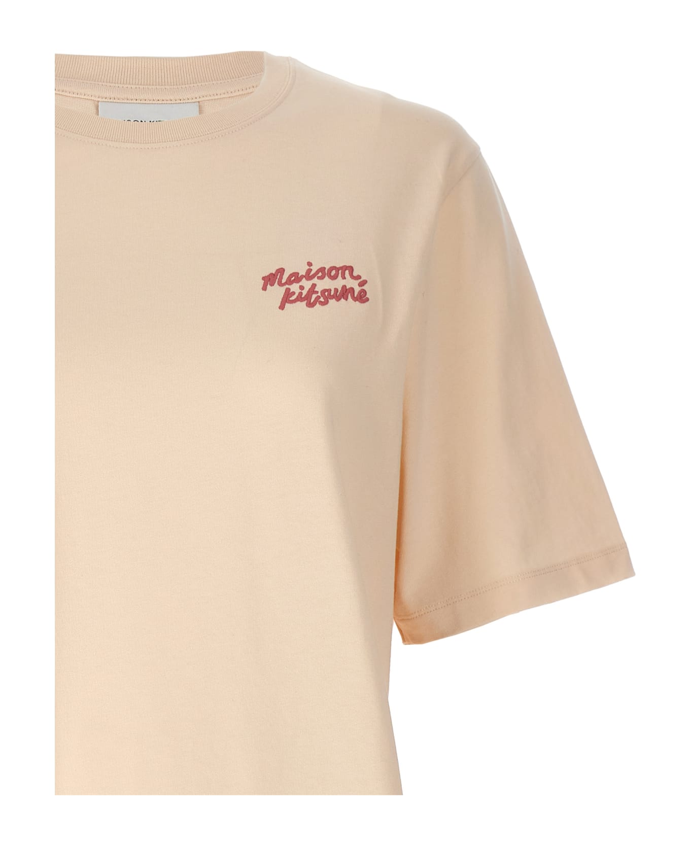 Maison Kitsuné 'maison Kitsuné Handwriting' T-shirt - Beige Tシャツ