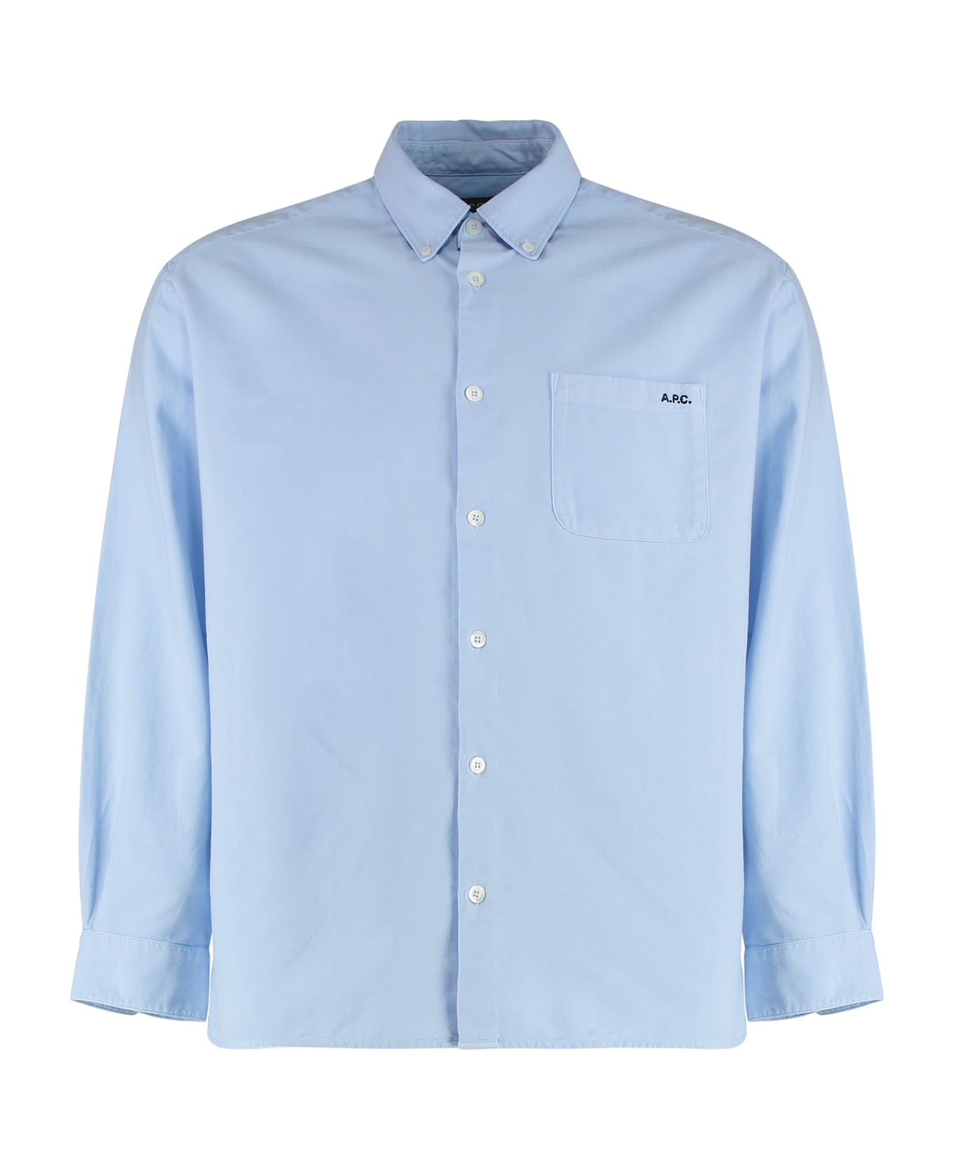 A.P.C. Mateo Cotton Shirt - Light Blue