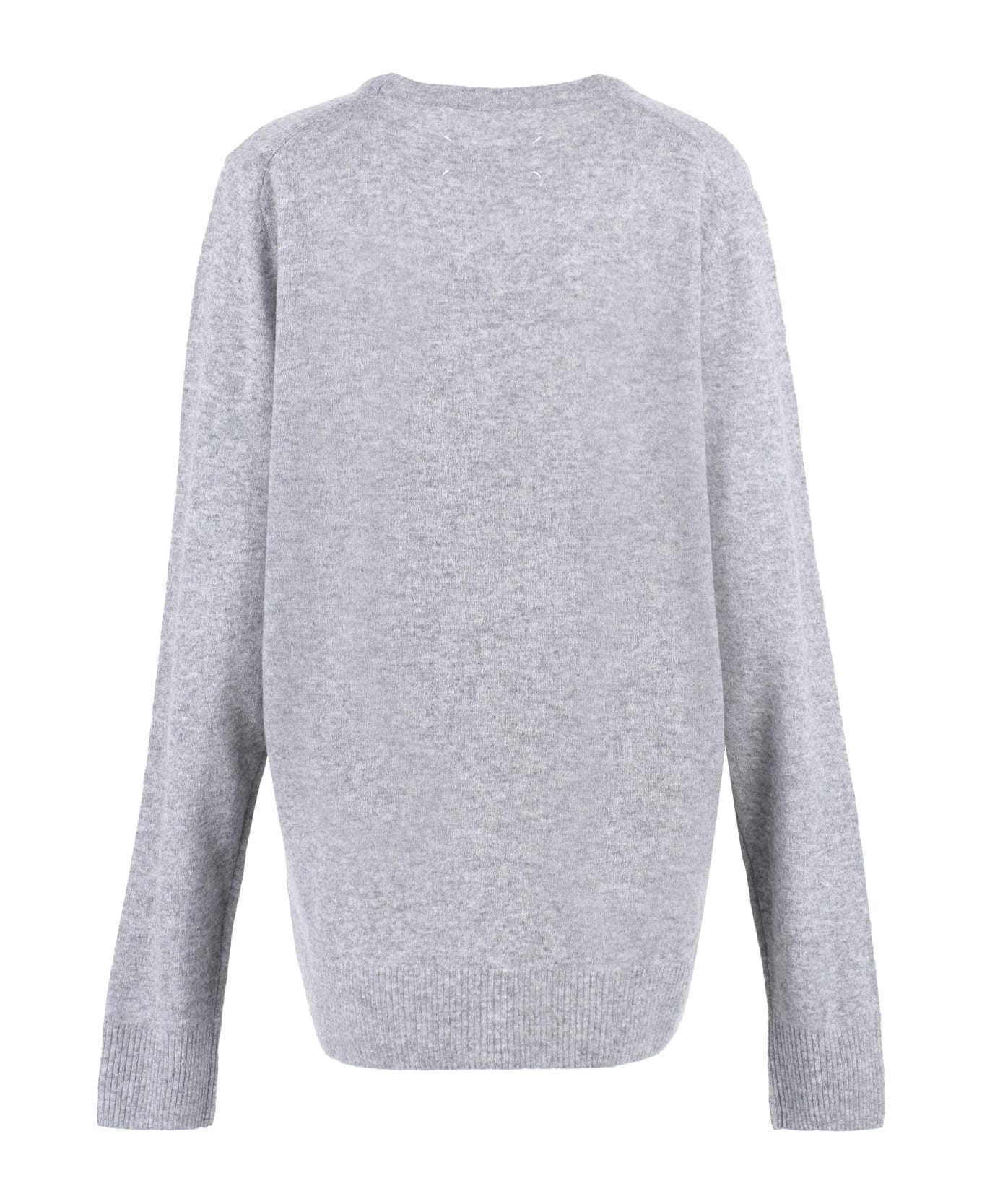 Maison Margiela Crew-neck Wool Sweater - grey