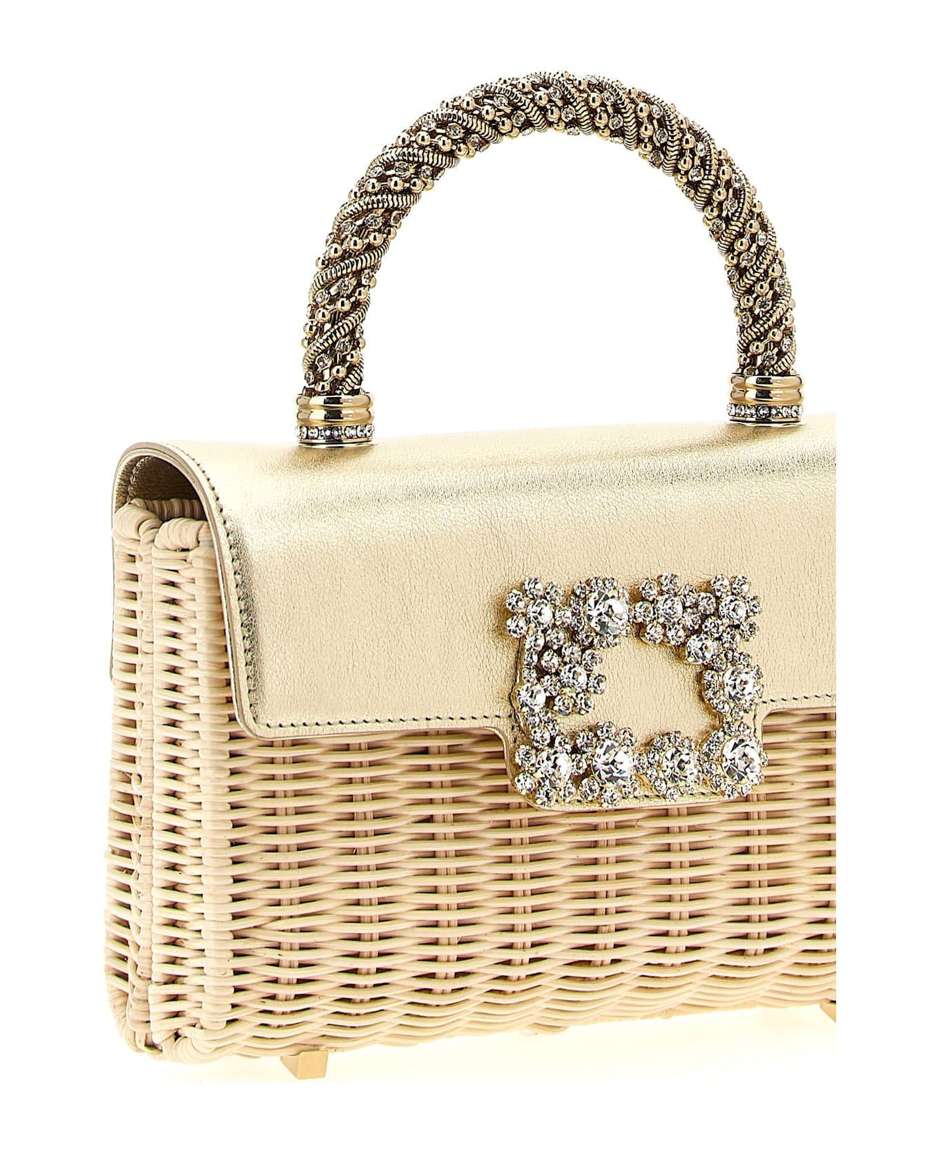 Roger Vivier 
mini Jewel Efflorescence
 Handbag - Gold