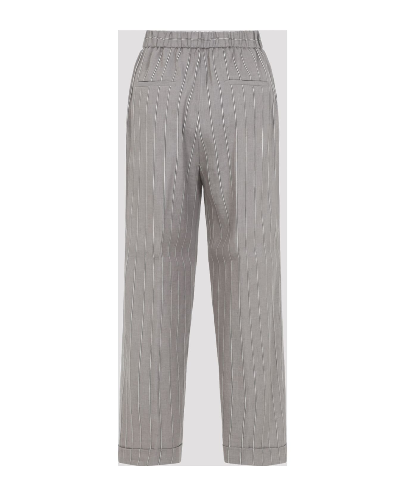 Peserico Linen Pants - Marrone Argilla
