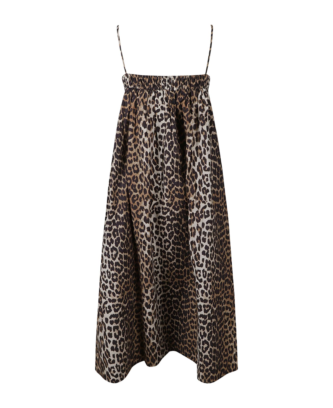 Ganni All-over Animalier Print Dress - Leopard