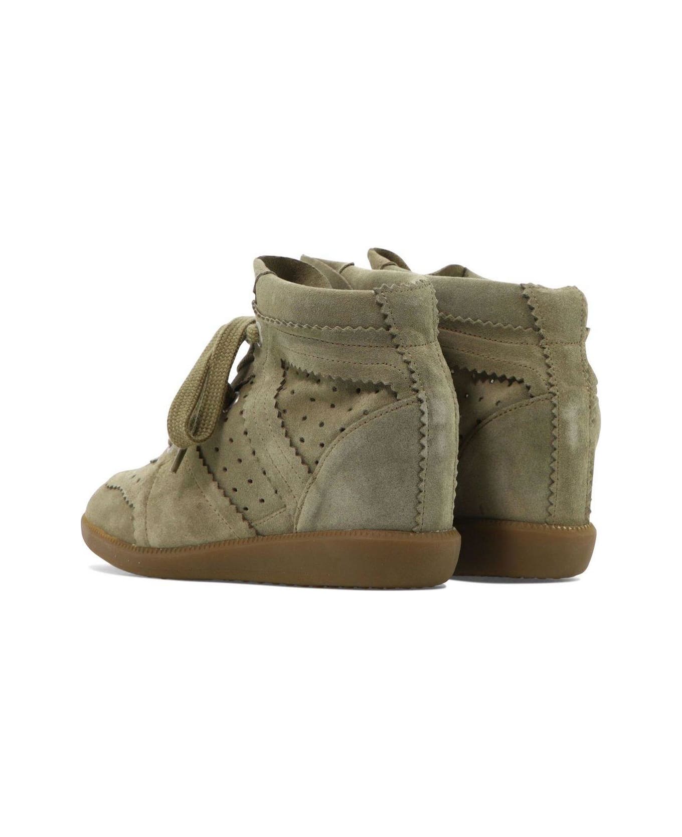 Isabel Marant Bobby Lace-up Wedge Sneakers