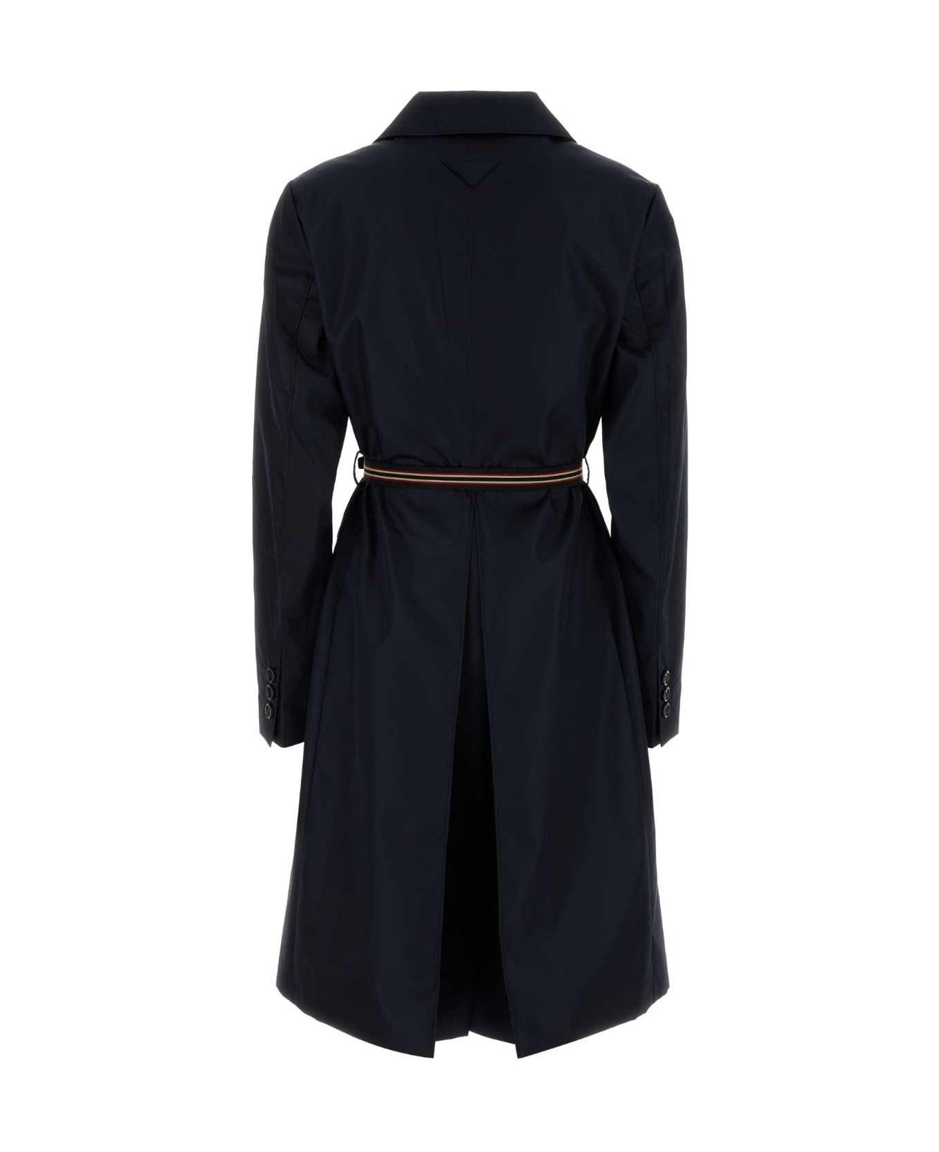 Prada Midnight Blue Re-nylon Trench Coat - BLU