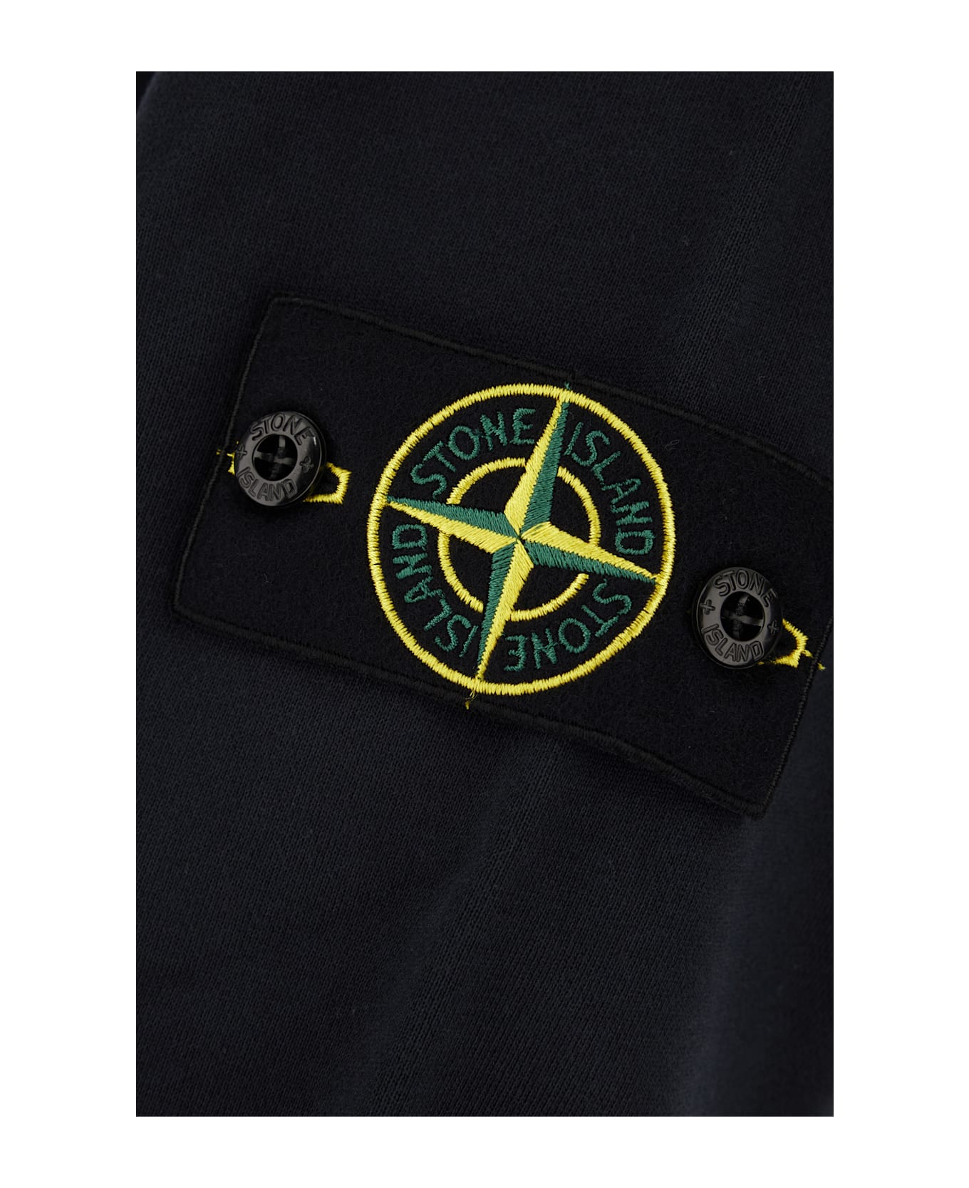 Stone Island Midnight Blue Cotton Sweatshirt - NAVY BLUE