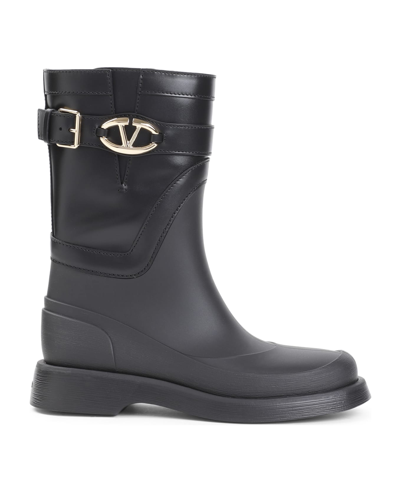 Valentino Garavani Vlogo The Bold Edition Rain Boots - No Nero