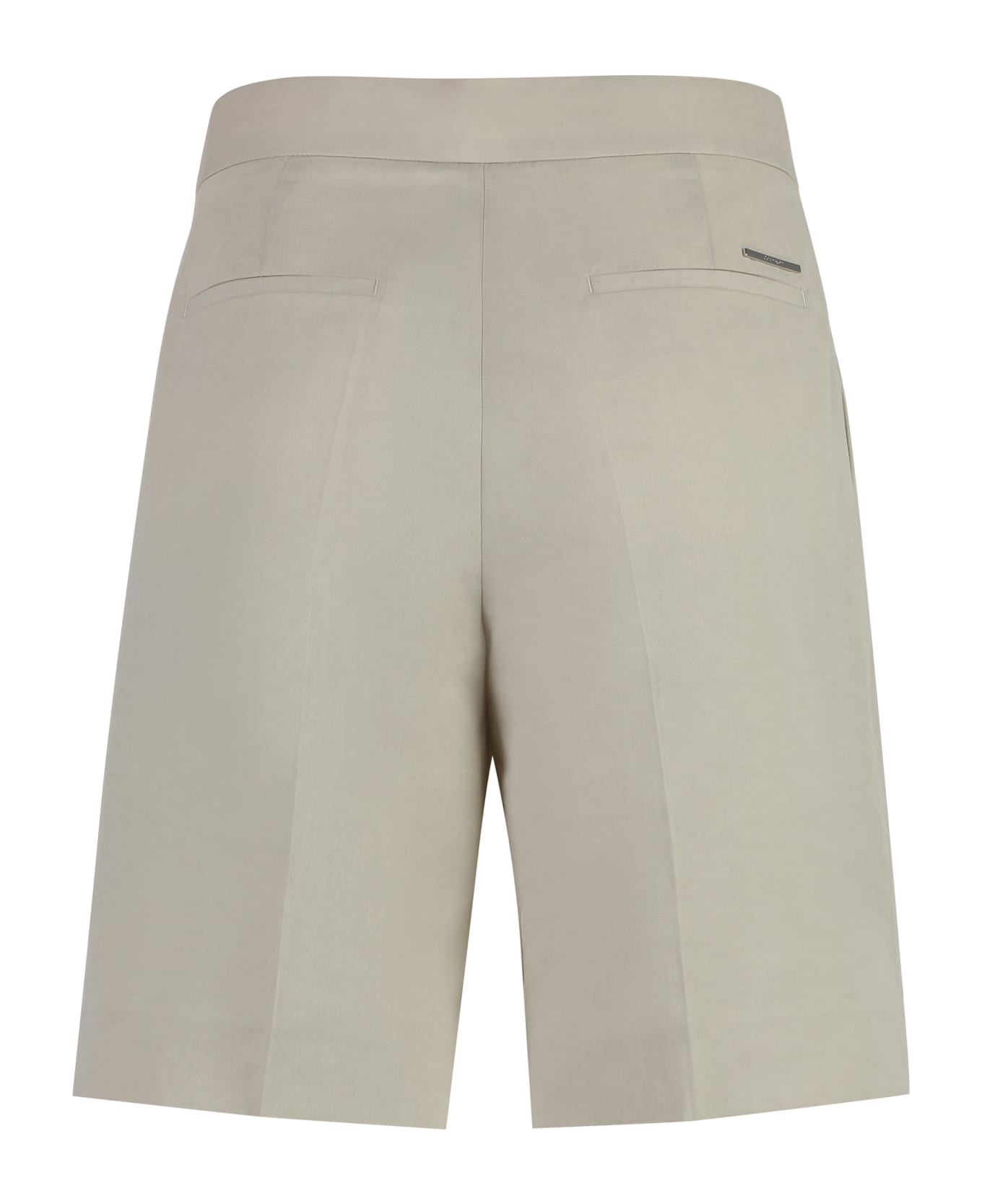Calvin Klein Linen Blend Shorts - ECRU