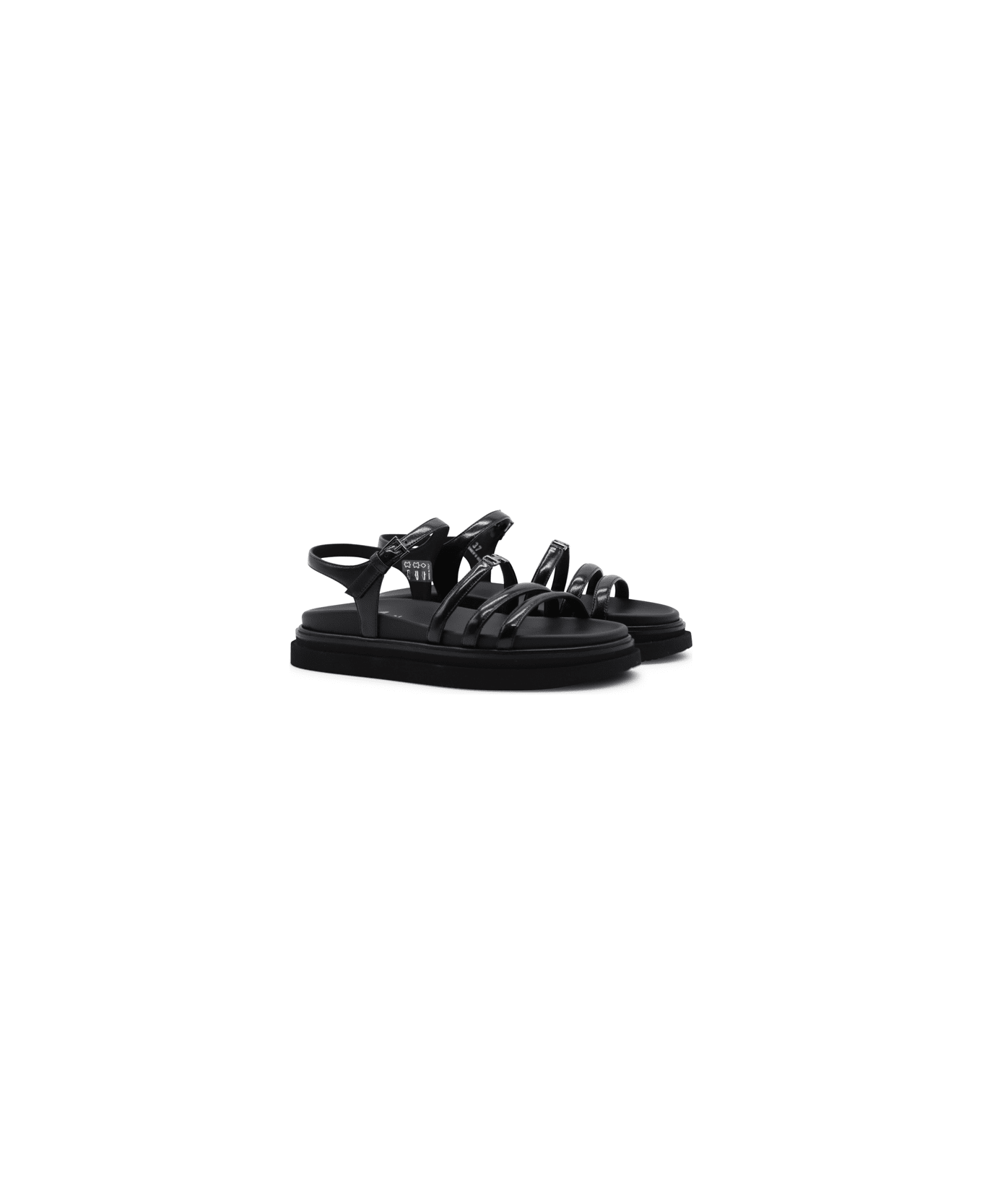 Hogan Patent Leather Sandals - Black