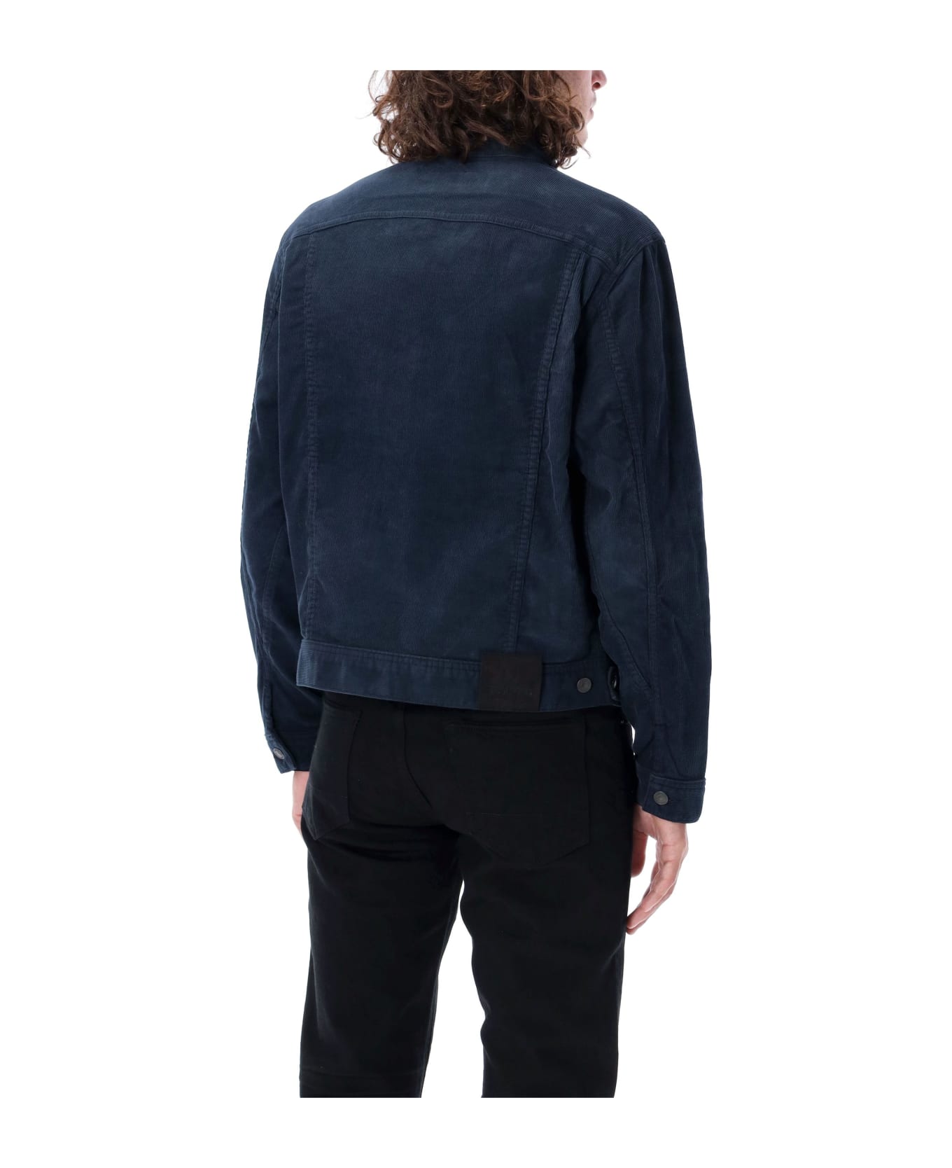 Tom Ford Micro Cord Jacket - NAVY