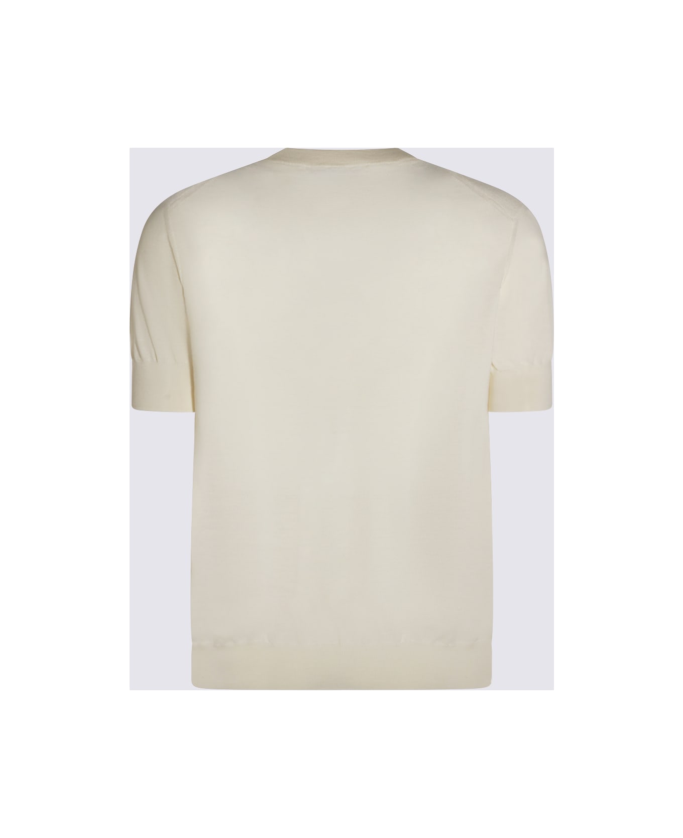 Jil Sander White Wool T-shirt - Cloud