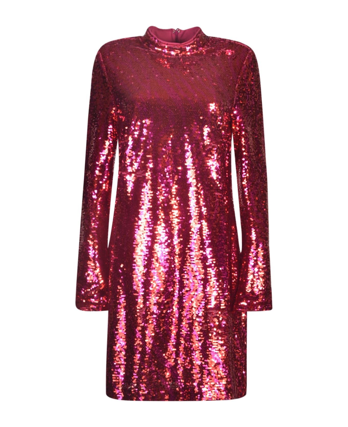 Chiara Ferragni Sequin-coated Dress - Pink/Red