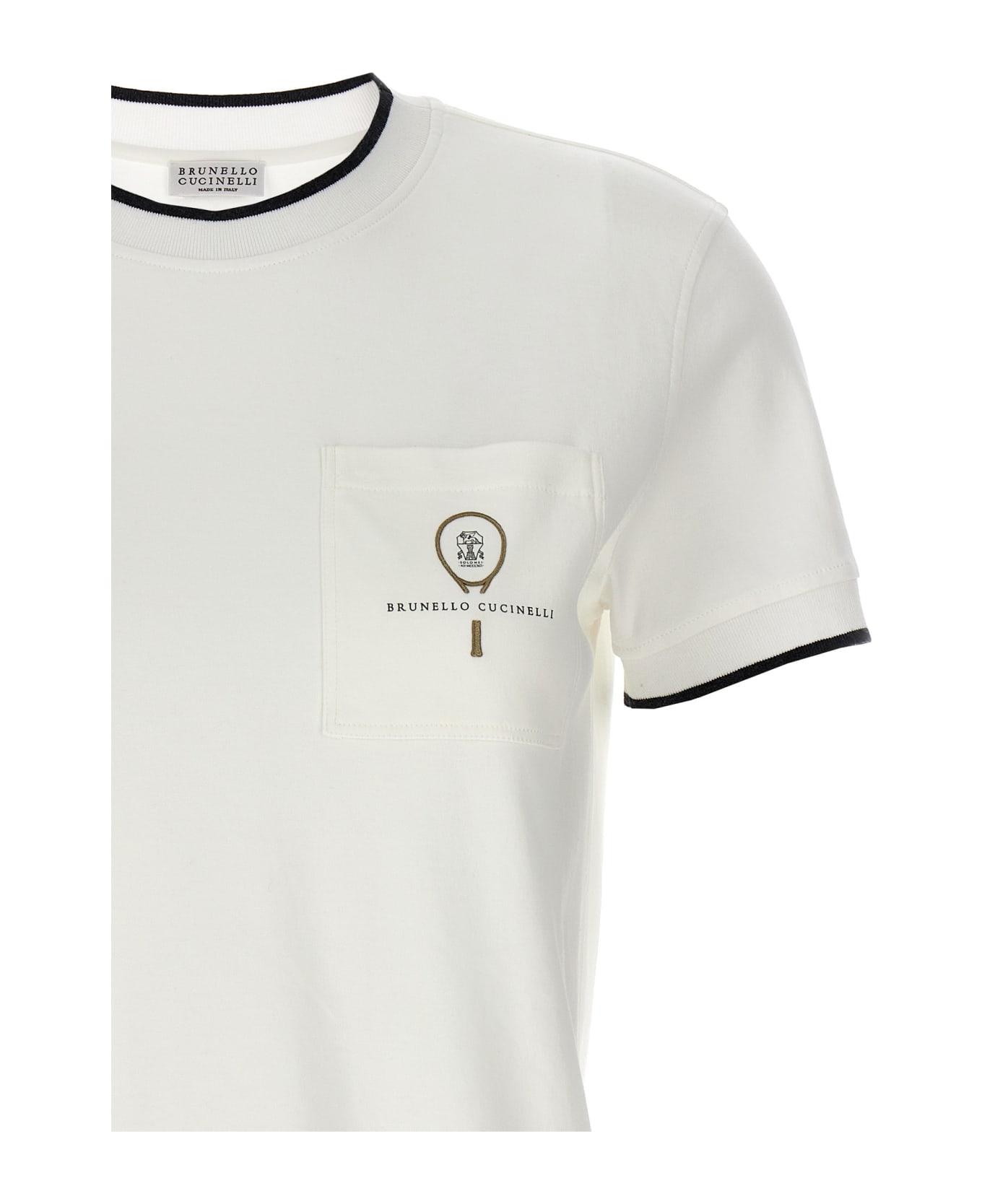 Brunello Cucinelli Logo T-shirt - White Tシャツ