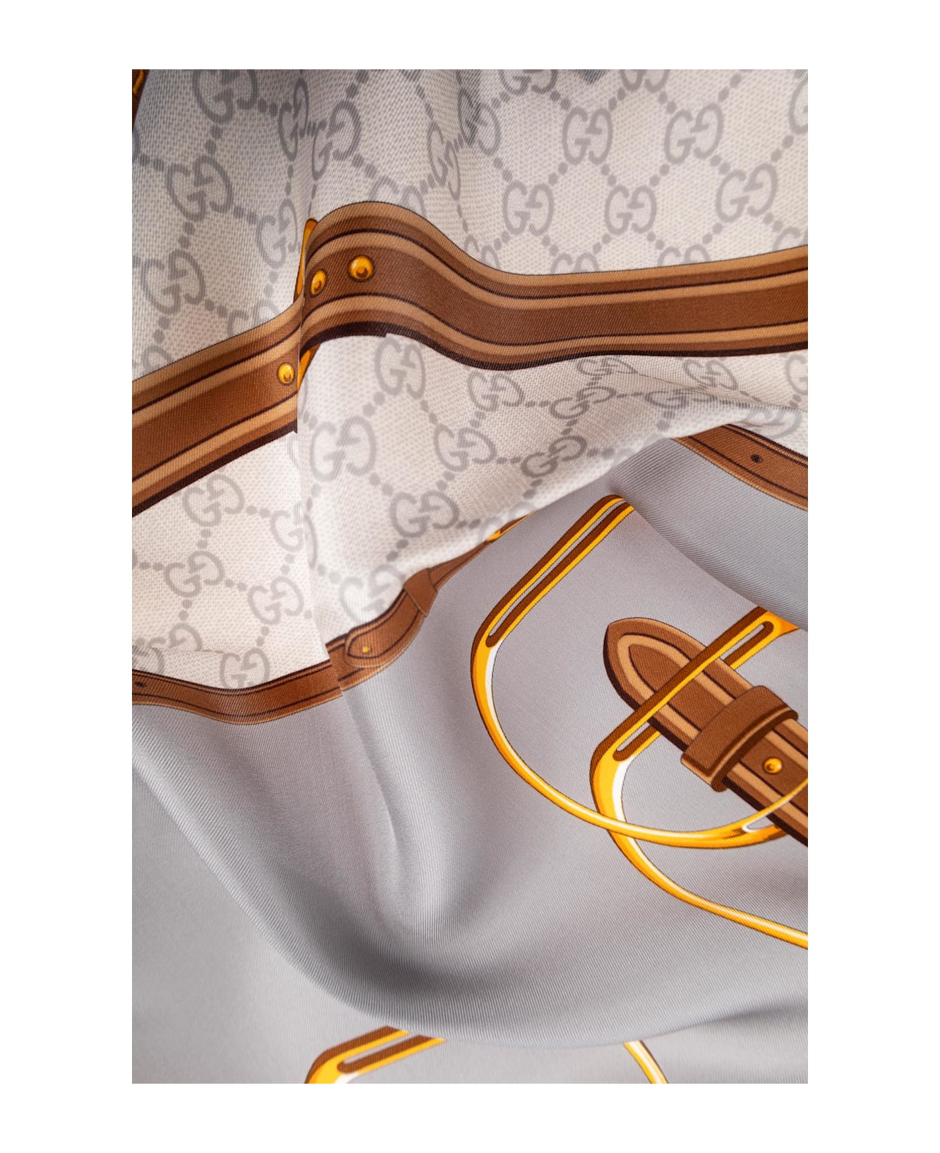 Gucci Silk Scarf - GREY
