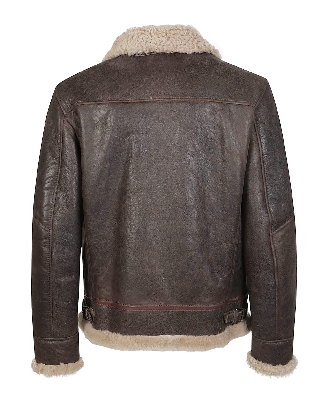 Stewart Sylvester Aviator Jacket - Marrone